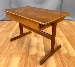 Kai Kristensen Teak Side Table w/Drawer Danish Modern