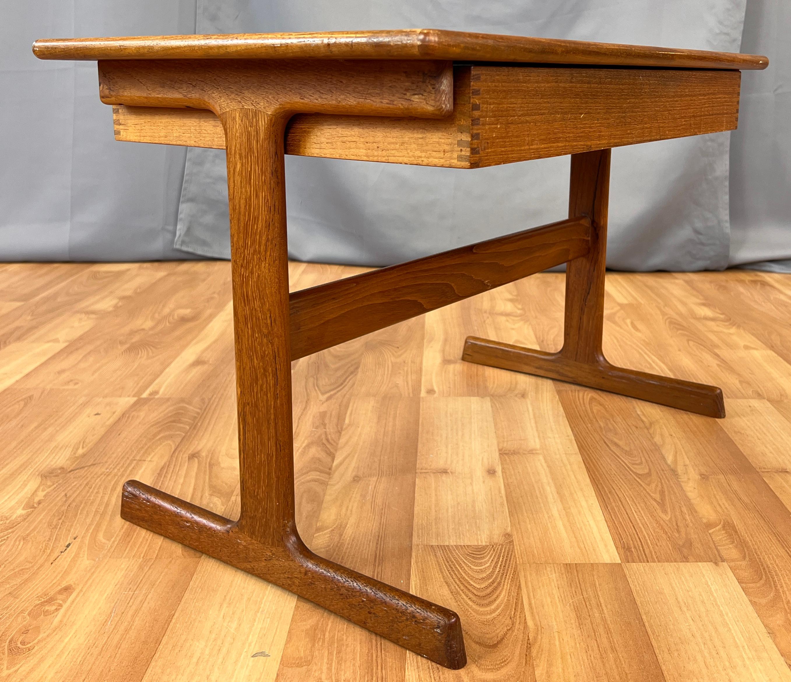 Mid-20th Century Kai Kristensen Teak Side Table w/Drawer Danish Modern For Sale