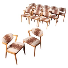 Kai Kristiansen 14 chairs Model 42 made by Schou Andersen 1960 Denmark