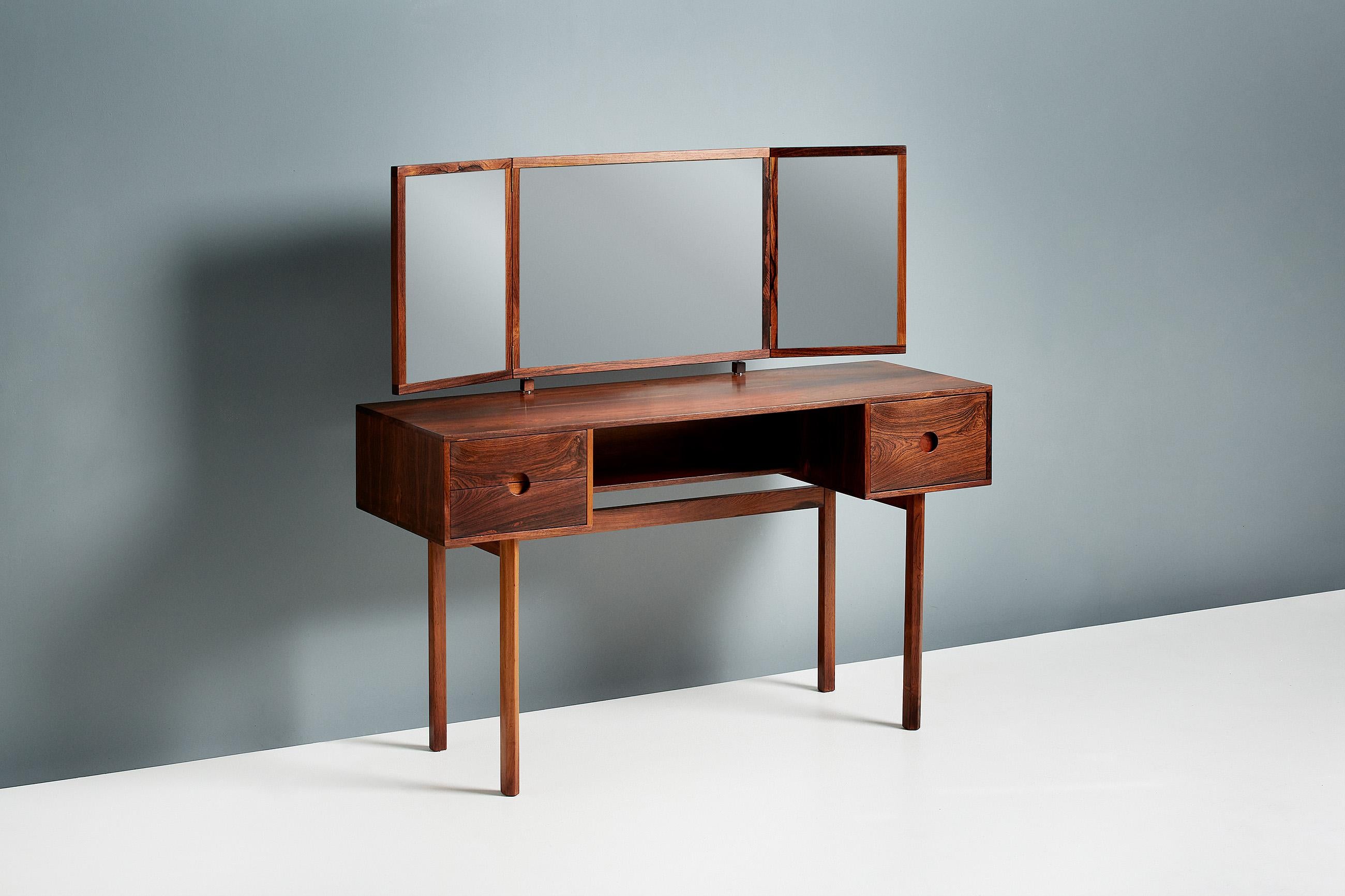 Kai Kristiansen 1950s Rosewood Dressing Table In Excellent Condition In London, GB
