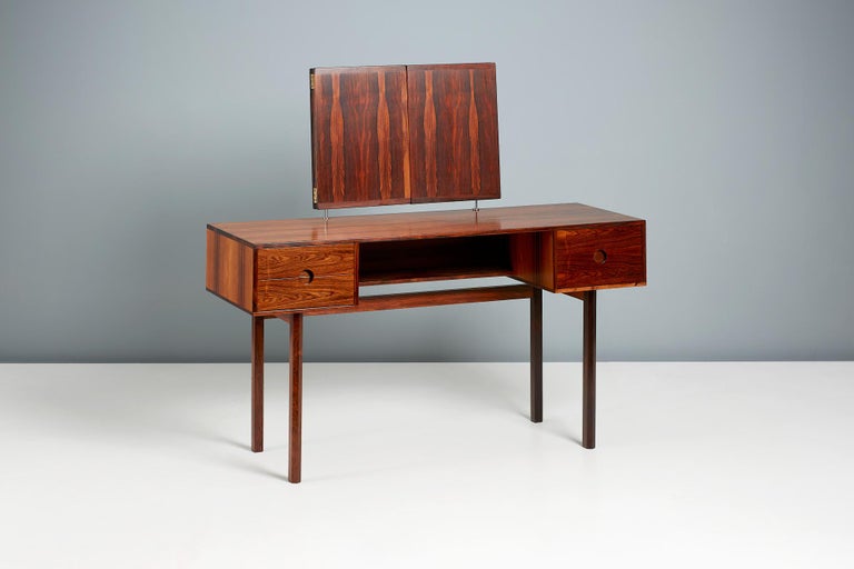 Kai Kristiansen 1950s Rosewood Dressing Table In Excellent Condition For Sale In London, GB