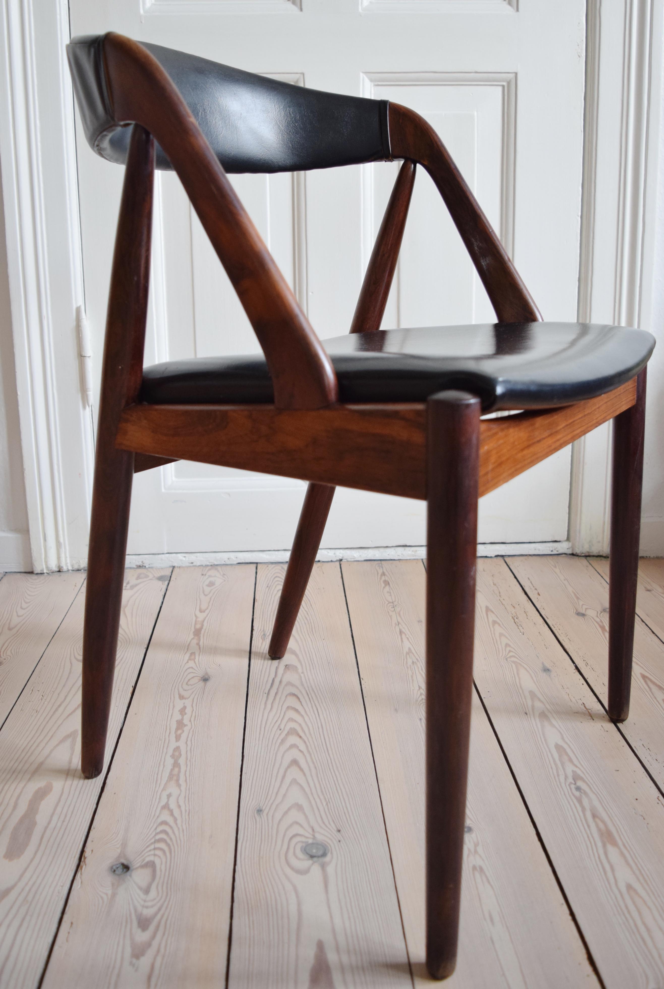 Kai Kristiansen #31 Midcentury Rosewood Dining Chair For Sale 4