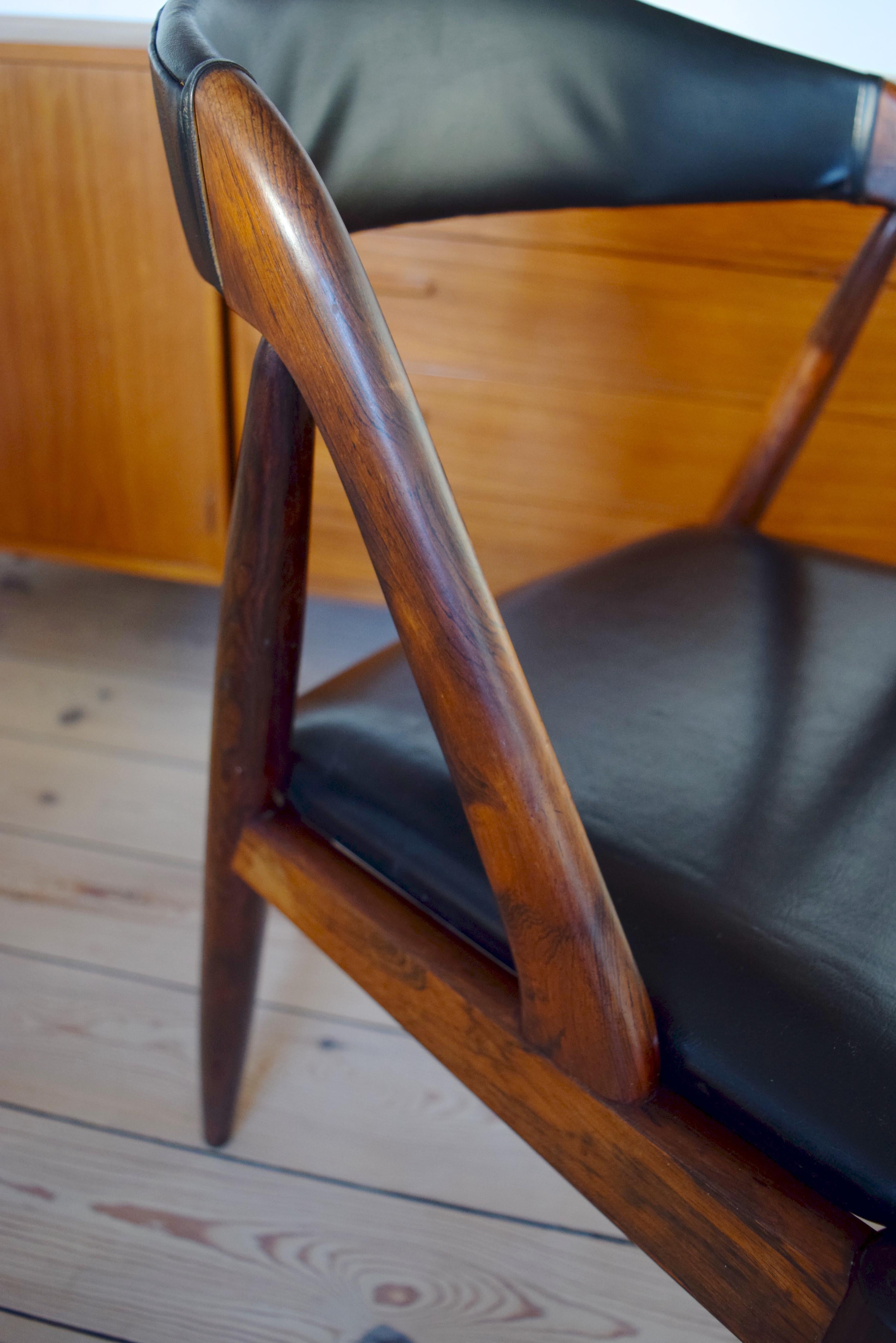 Danish Kai Kristiansen #31 Midcentury Rosewood Dining Chair For Sale