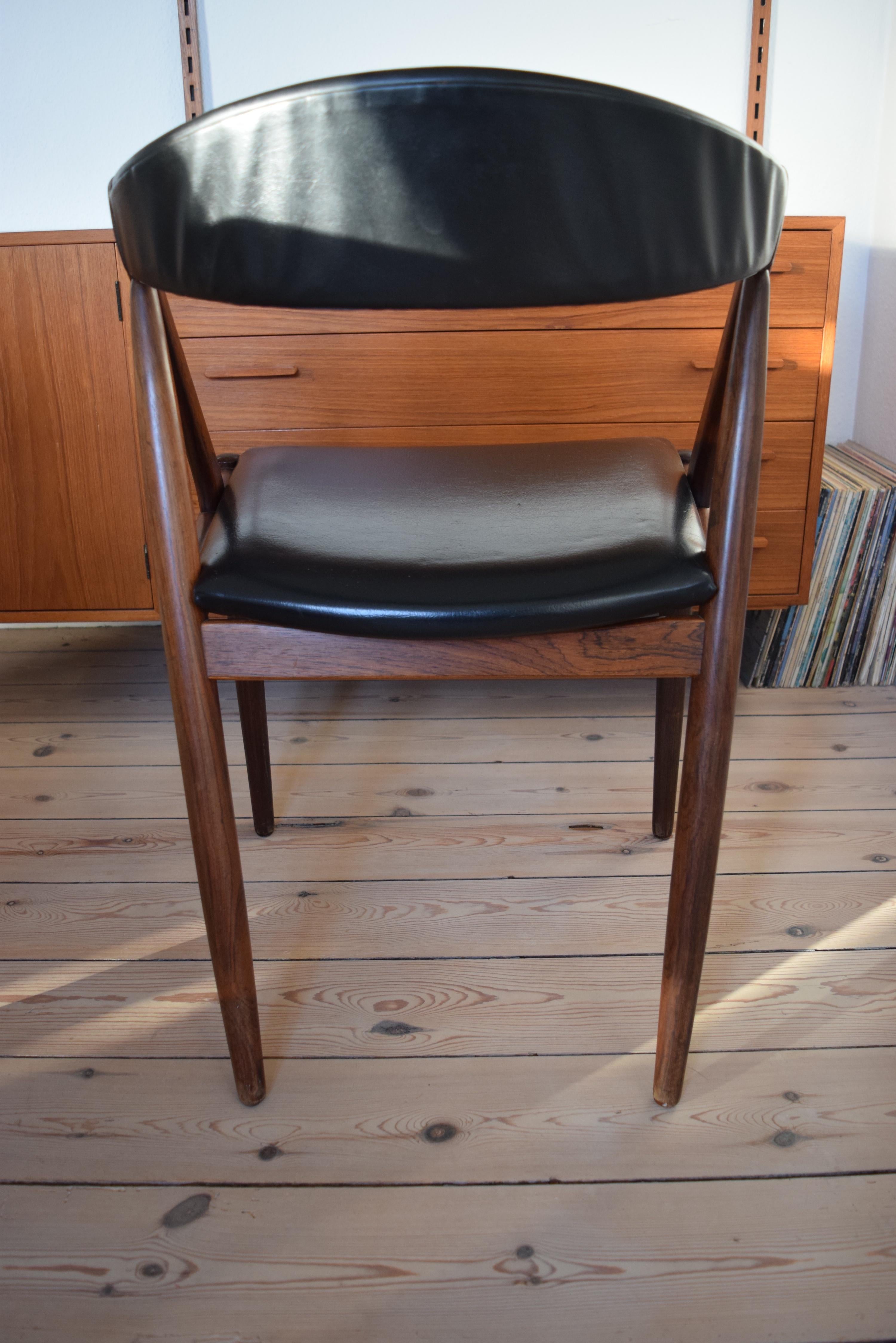 Kai Kristiansen #31 Midcentury Rosewood Dining Chair In Good Condition For Sale In Nyborg, DK