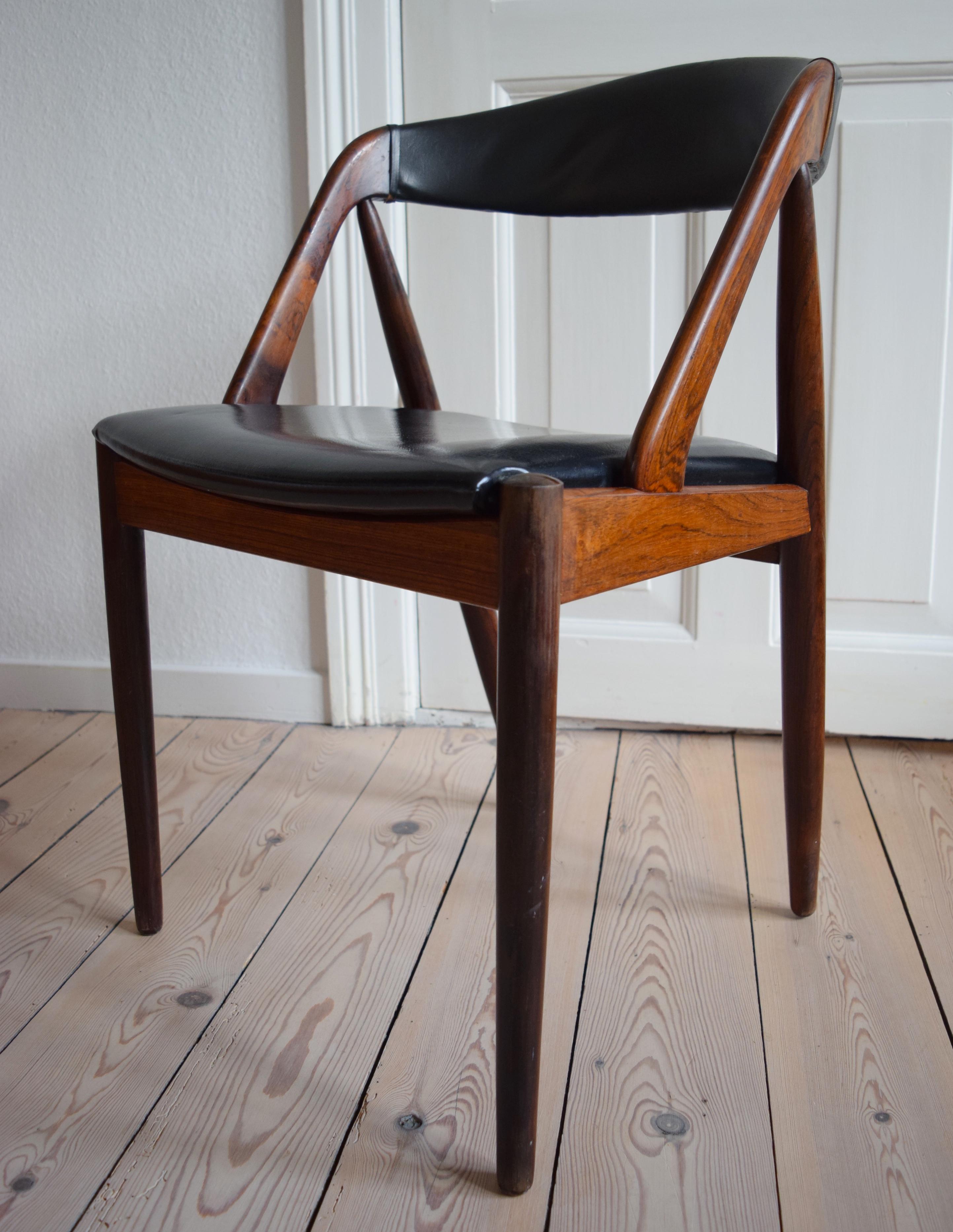 Mid-20th Century Kai Kristiansen #31 Midcentury Rosewood Dining Chair For Sale