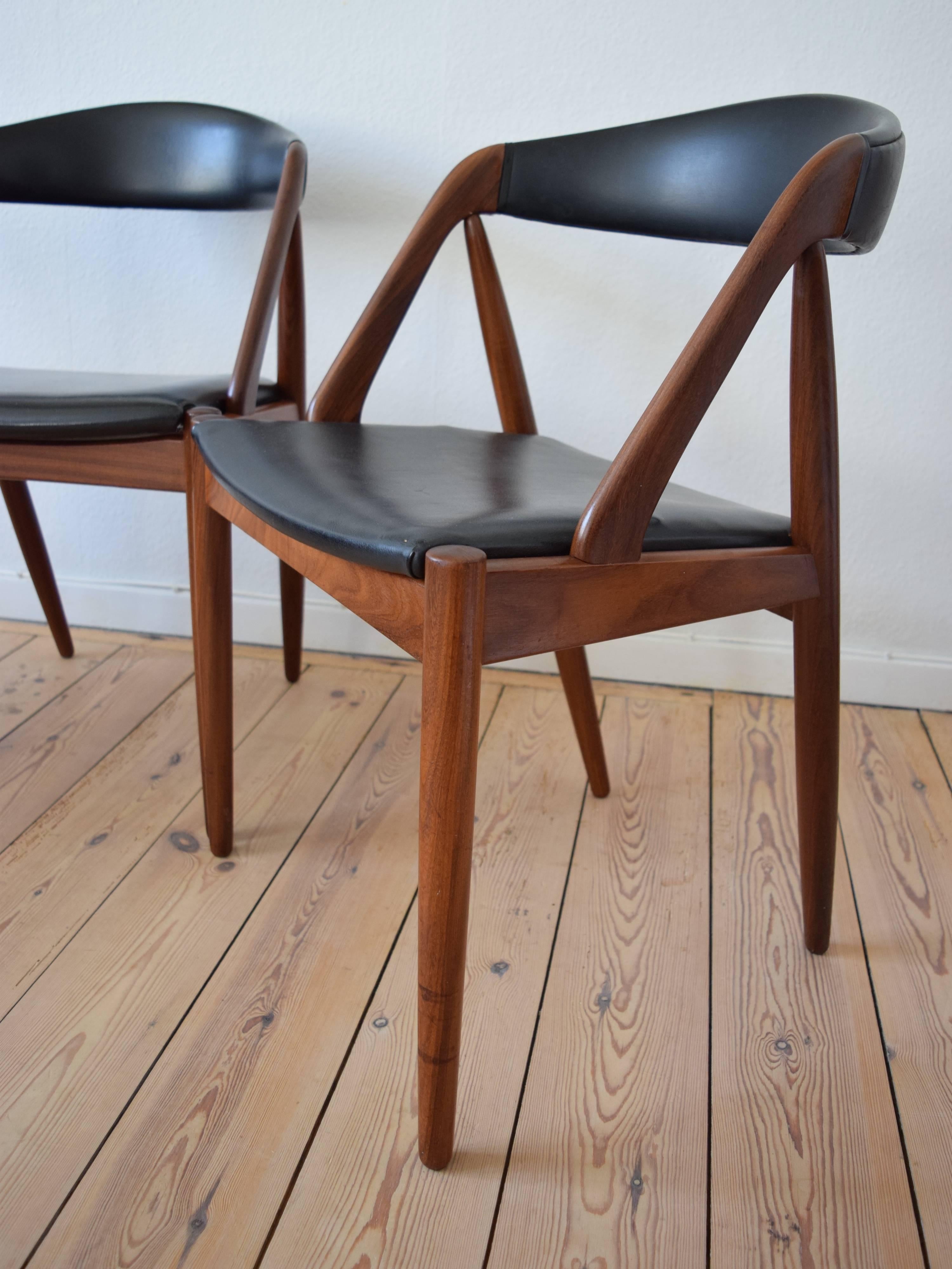 Mid-20th Century Kai Kristiansen #31 Midcentury Teak Dining Chairs