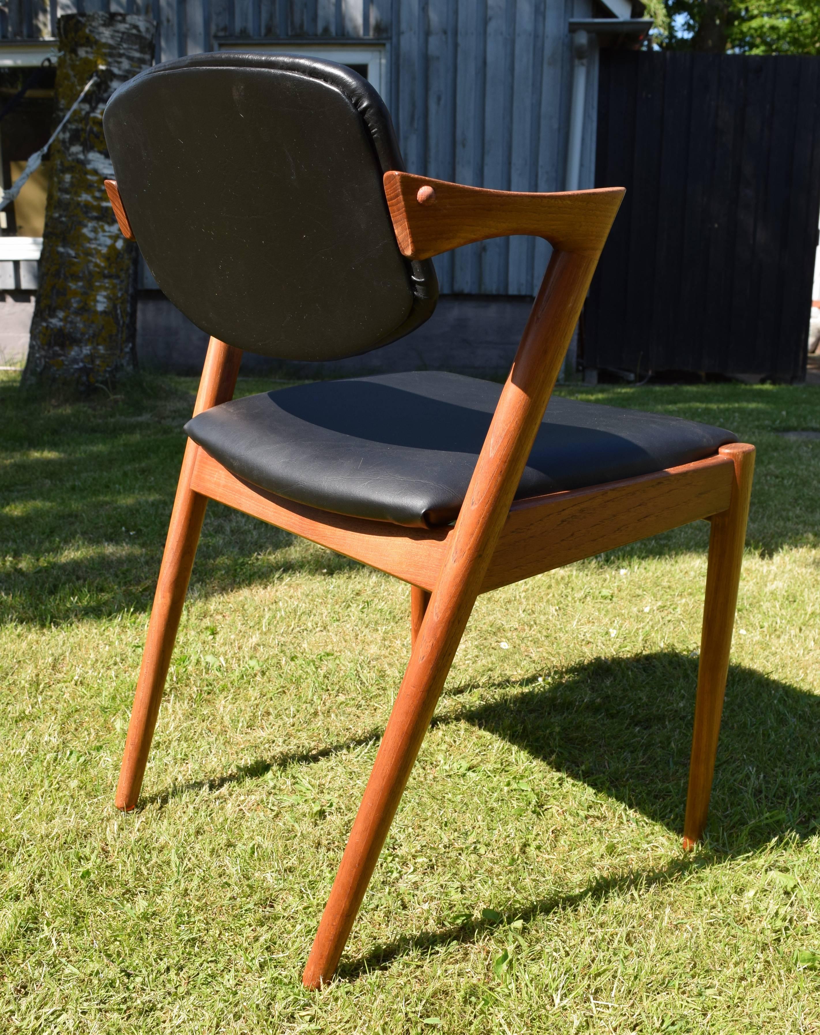 Kai Kristiansen #42 Teak Dining Chair For Sale 4