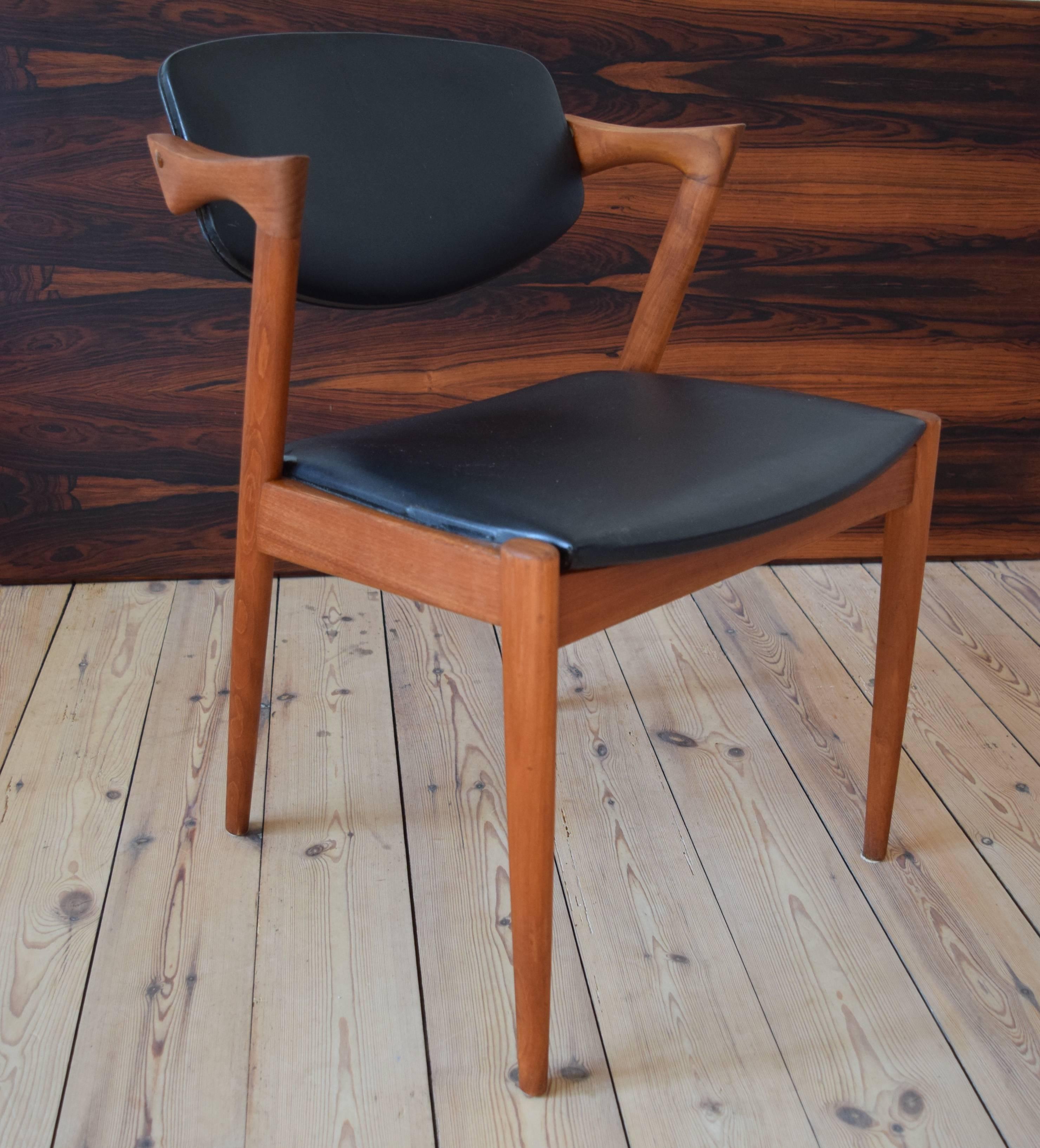 Kai Kristiansen #42 Teak Dining Chair For Sale 1