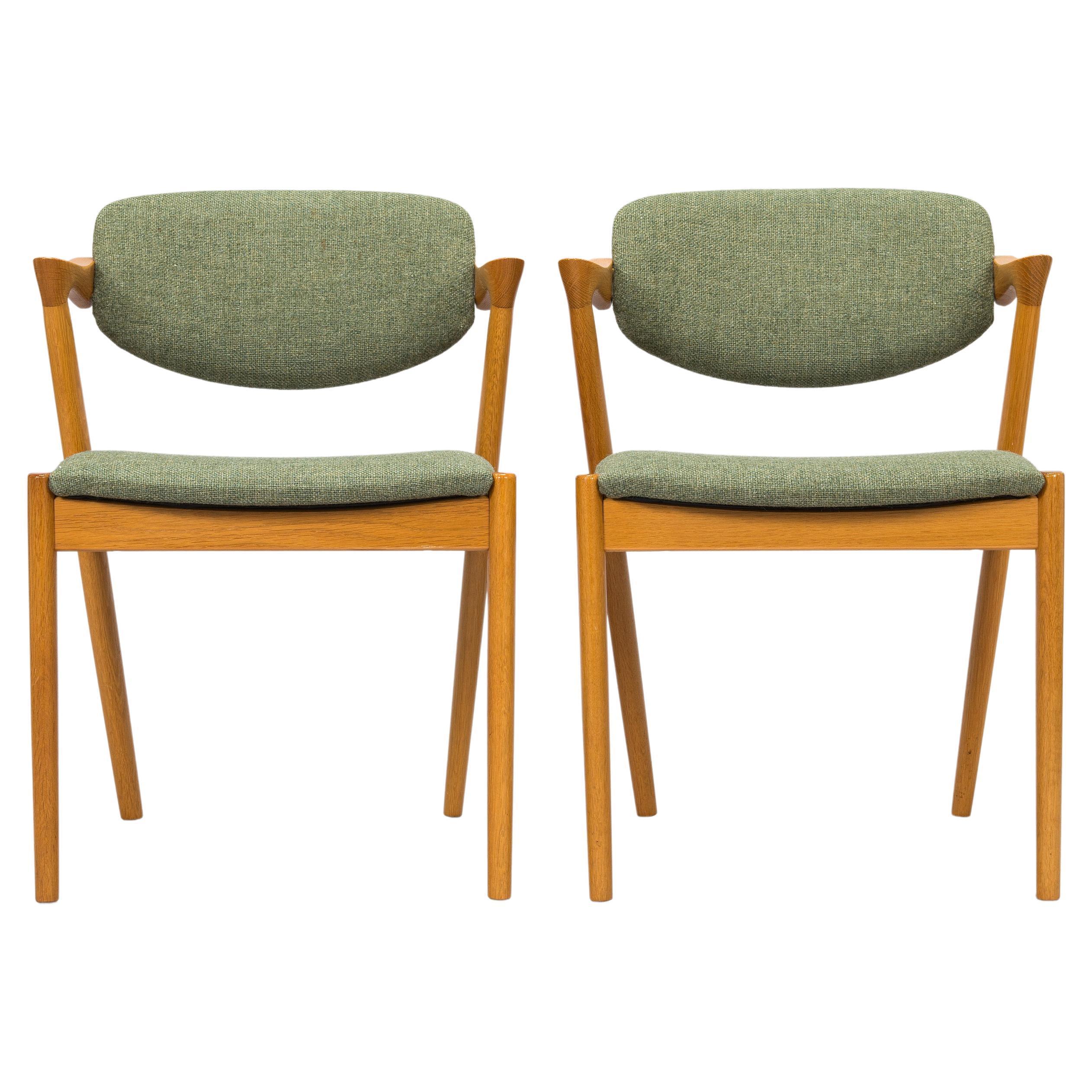 Scandinavian Modern Kai Kristiansen, a Set of Four 'Z-Chair' Chairs, Denmark, 1960's For Sale