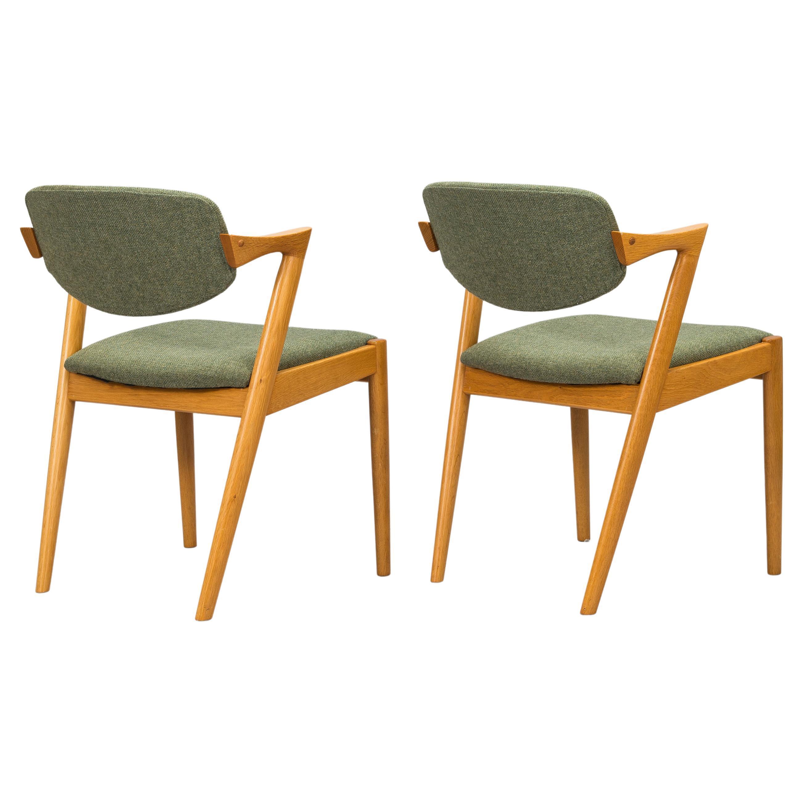 Kai Kristiansen, a Set of Four 'Z-Chair' Chairs, Denmark, 1960's In Good Condition For Sale In Los Gatos, CA