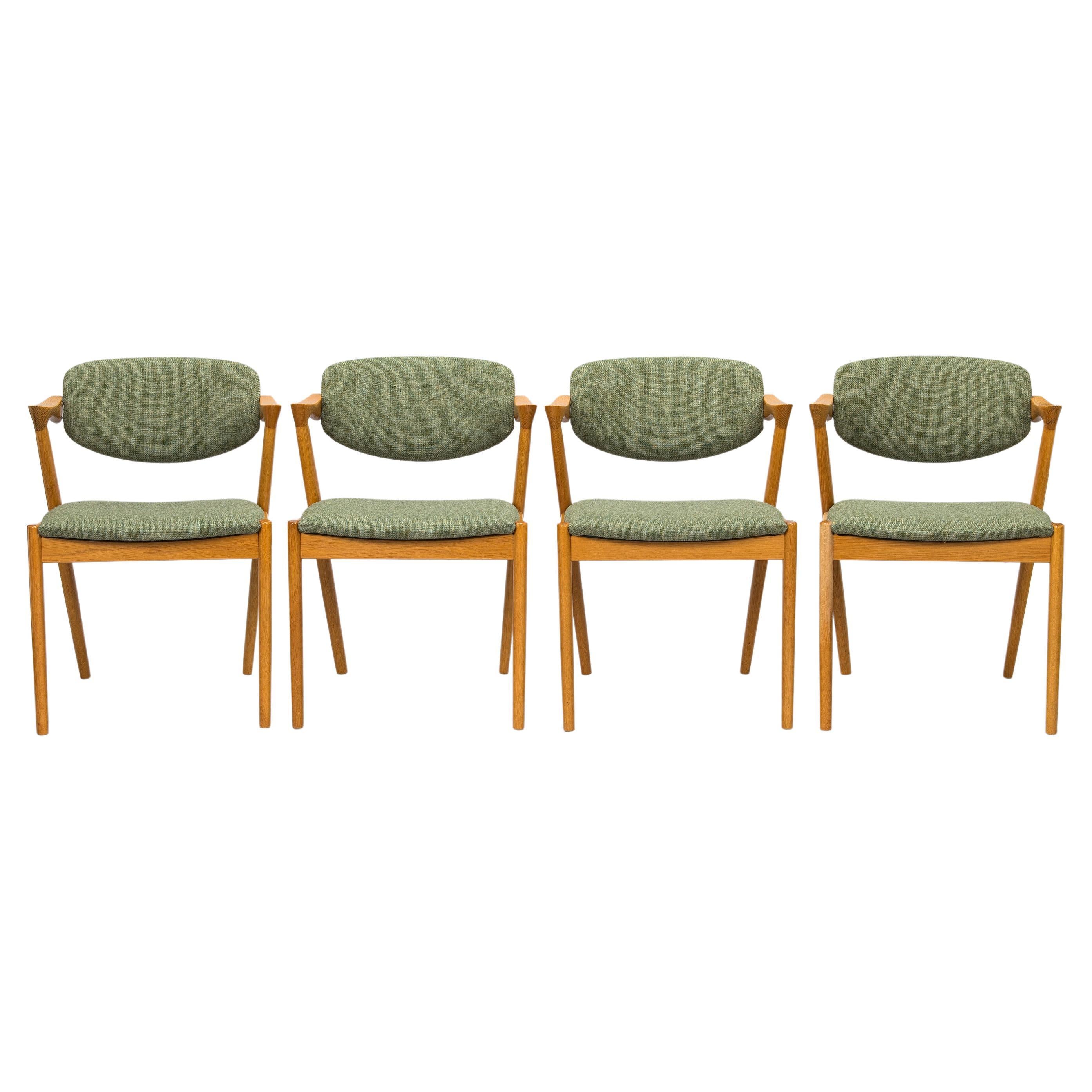 Kai Kristiansen, a Set of Four 'Z-Chair' Chairs, Denmark, 1960's