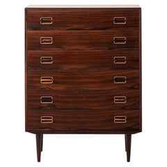 Kai Kristiansen Attributed Bureau in Rosewood and Aluminium Produced in Denmark