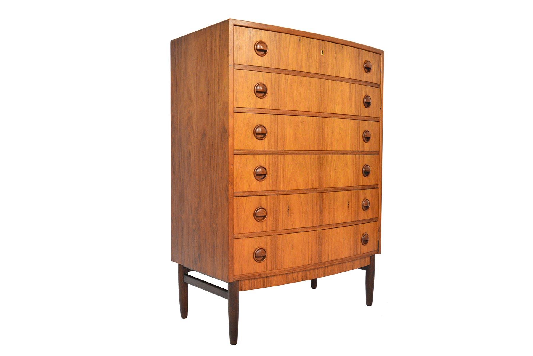 20th Century Kai Kristiansen Bow Front Rosewood Dresser