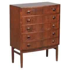 Kai Kristiansen Coffre d'entrée en palissandre avec arcs en avant