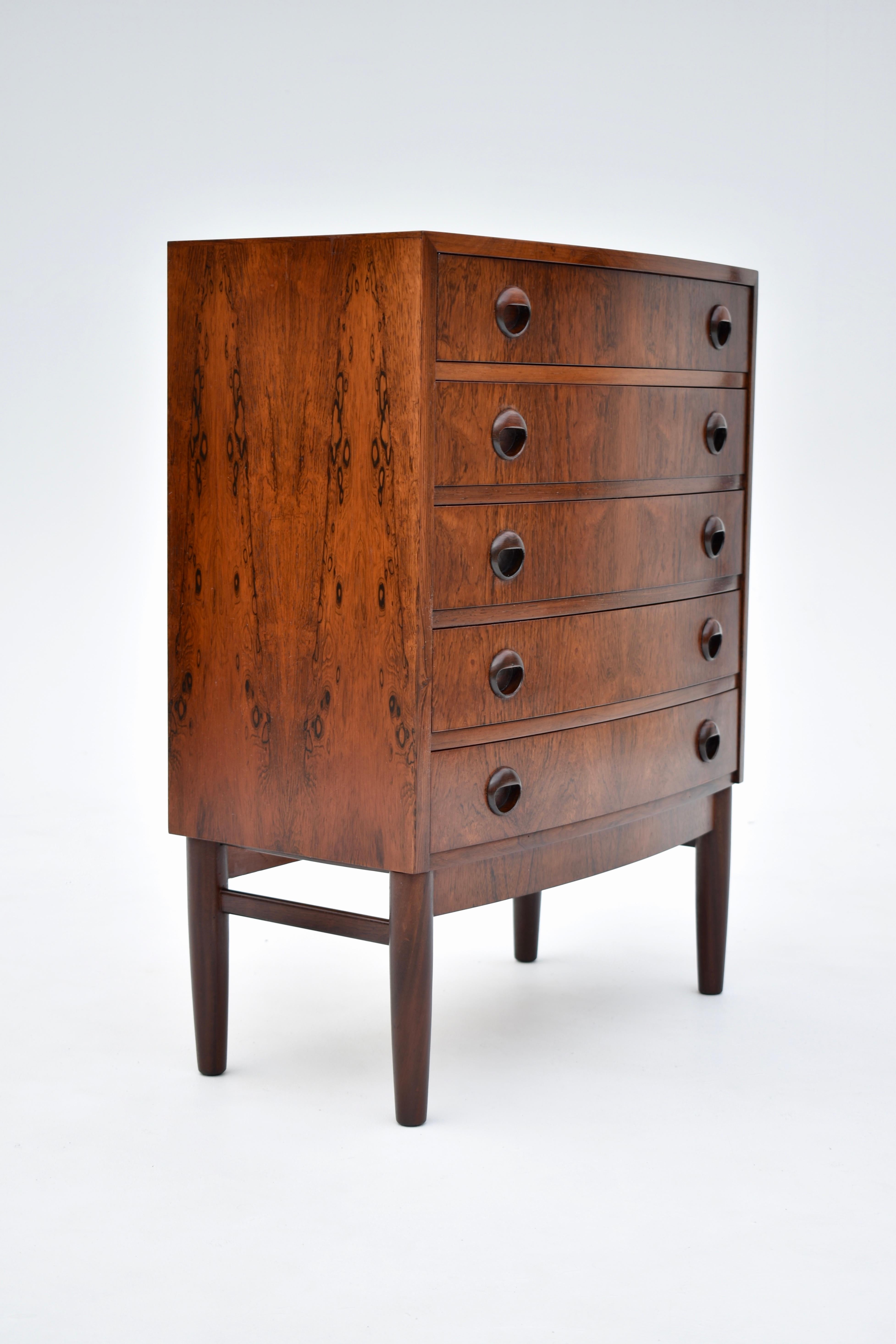 Kai Kristiansen Bow Fronted Chest of Drawers 3