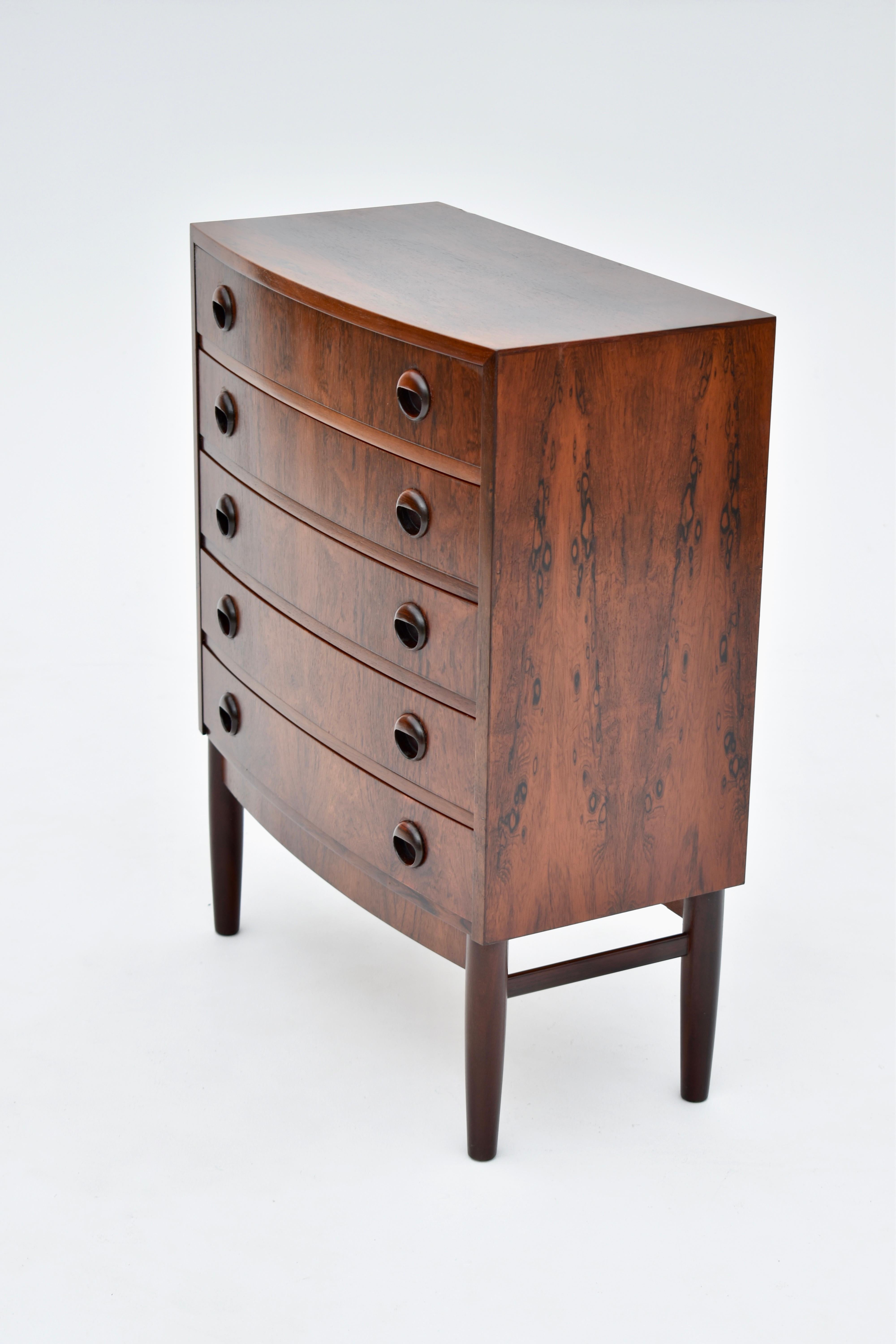 Kai Kristiansen Bow Fronted Chest of Drawers 8