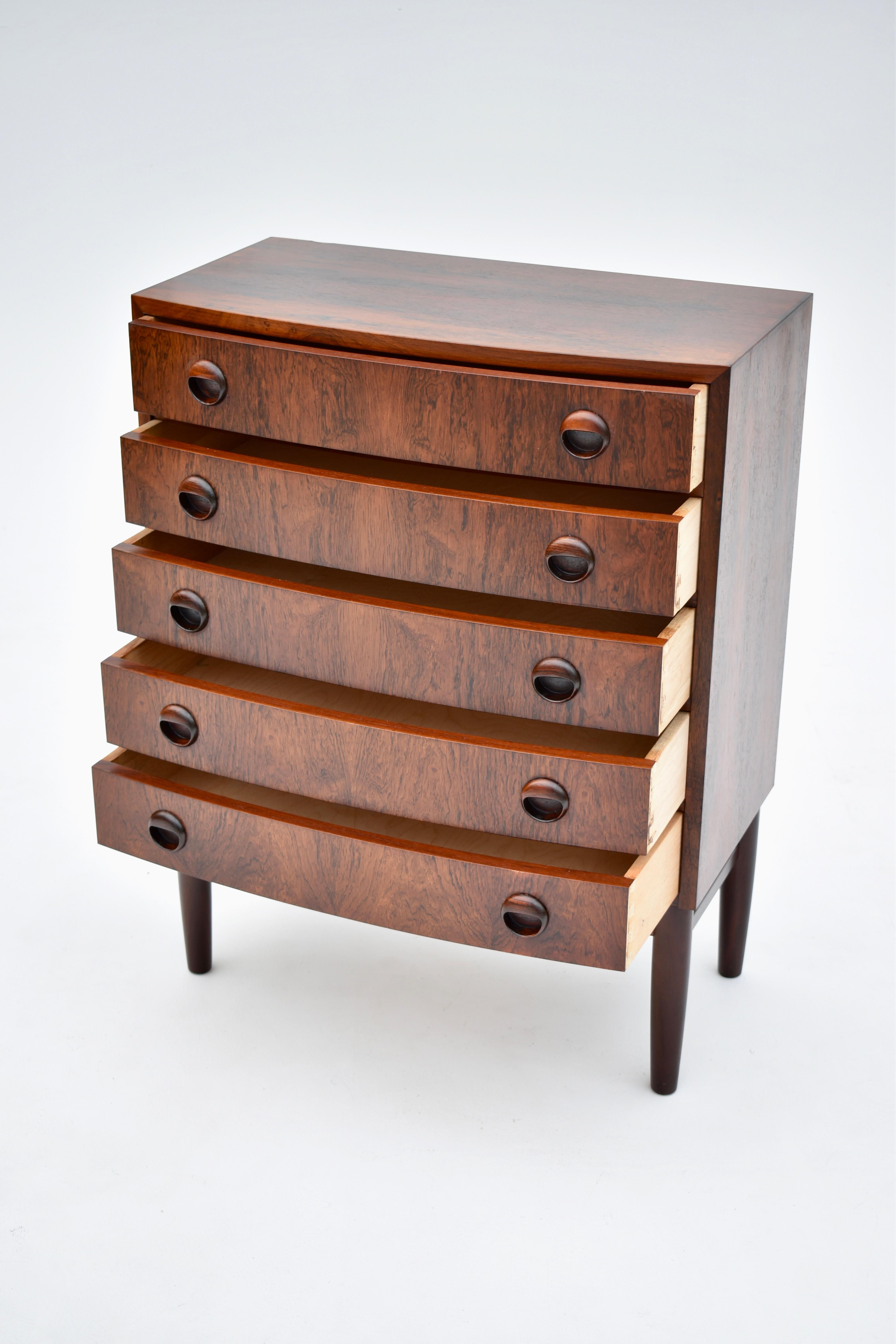 Kai Kristiansen Bow Fronted Chest of Drawers 9