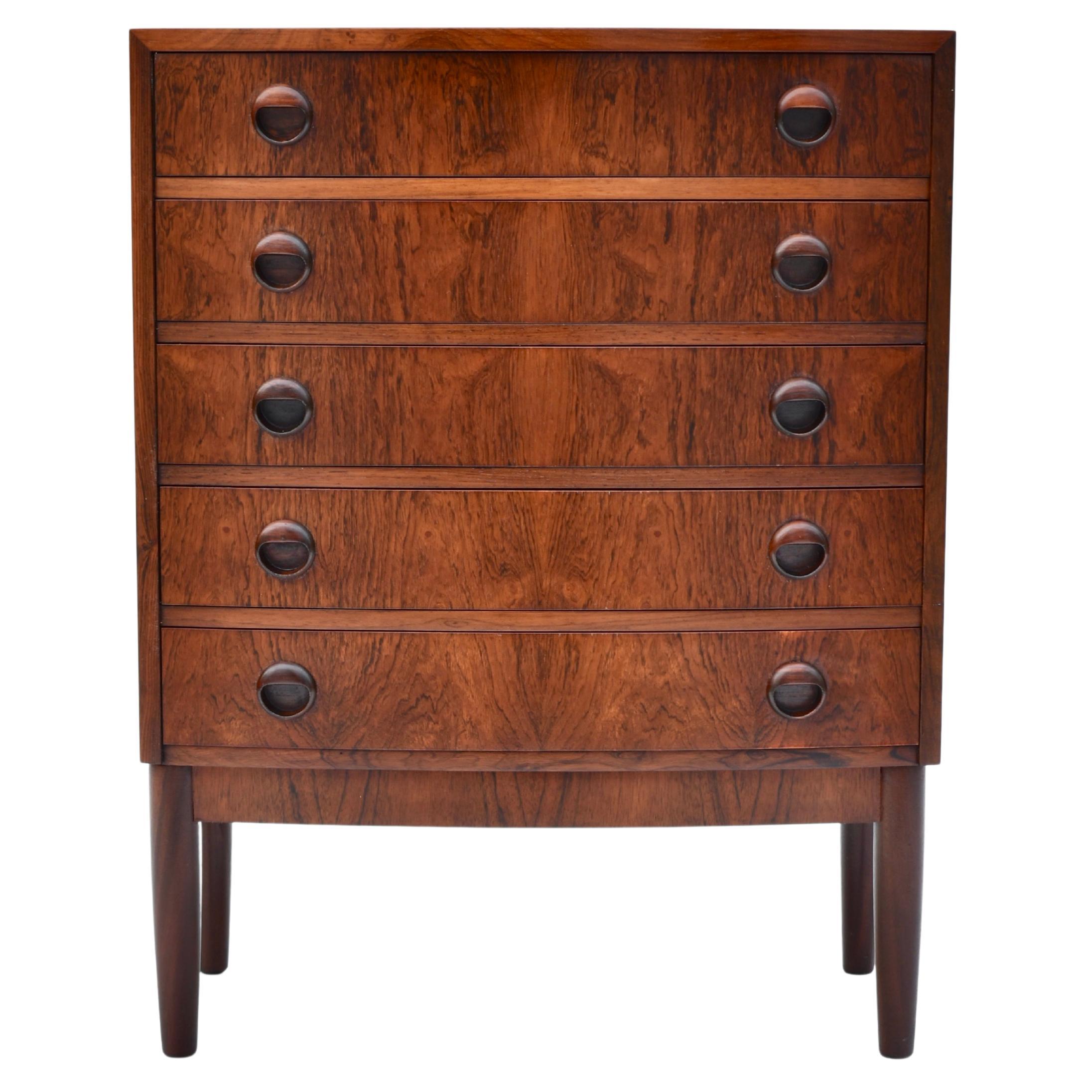 Kai Kristiansen Bow Fronted Chest of Drawers