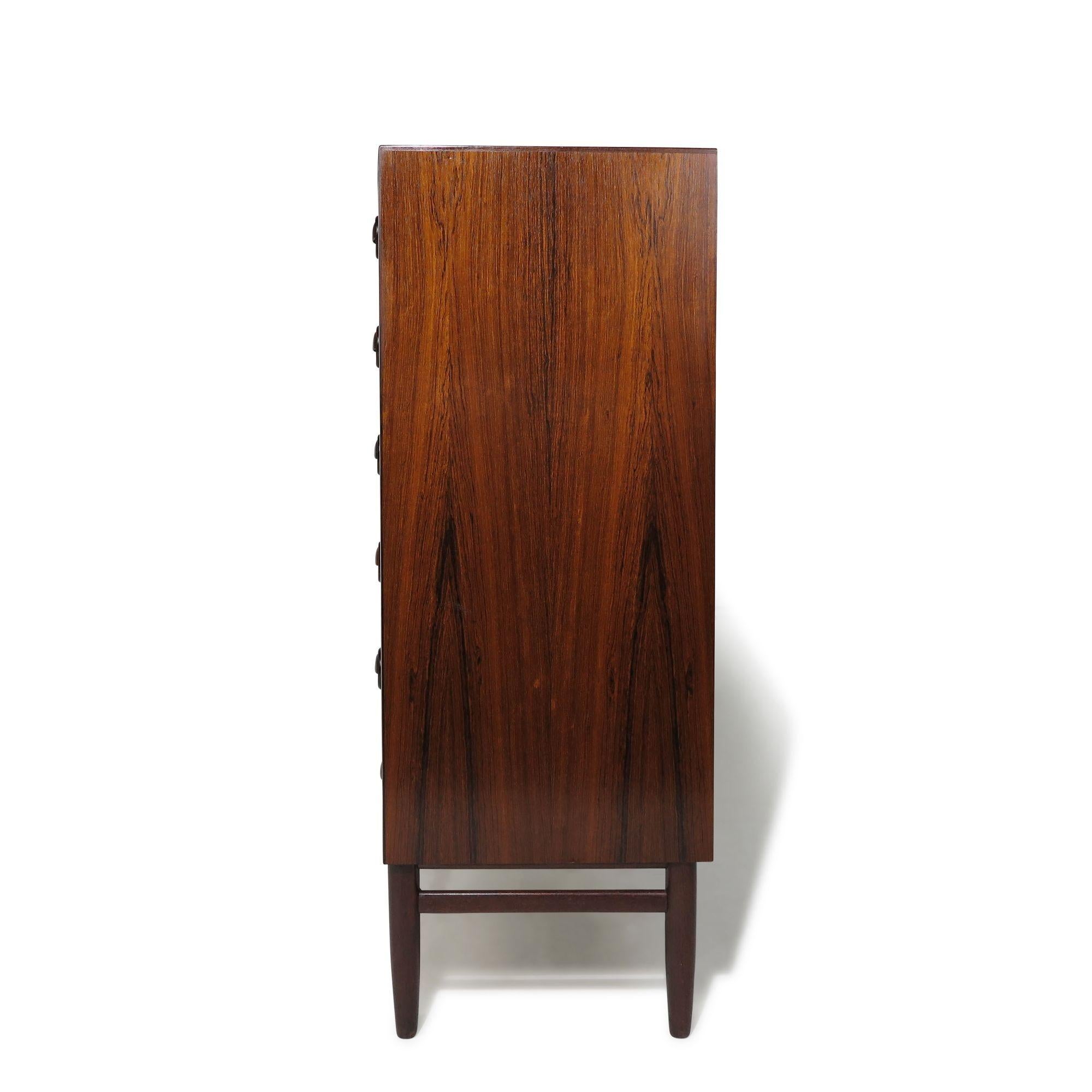 Kai Kristiansen Brazilian Rosewood Chest of Drawers For Sale 1