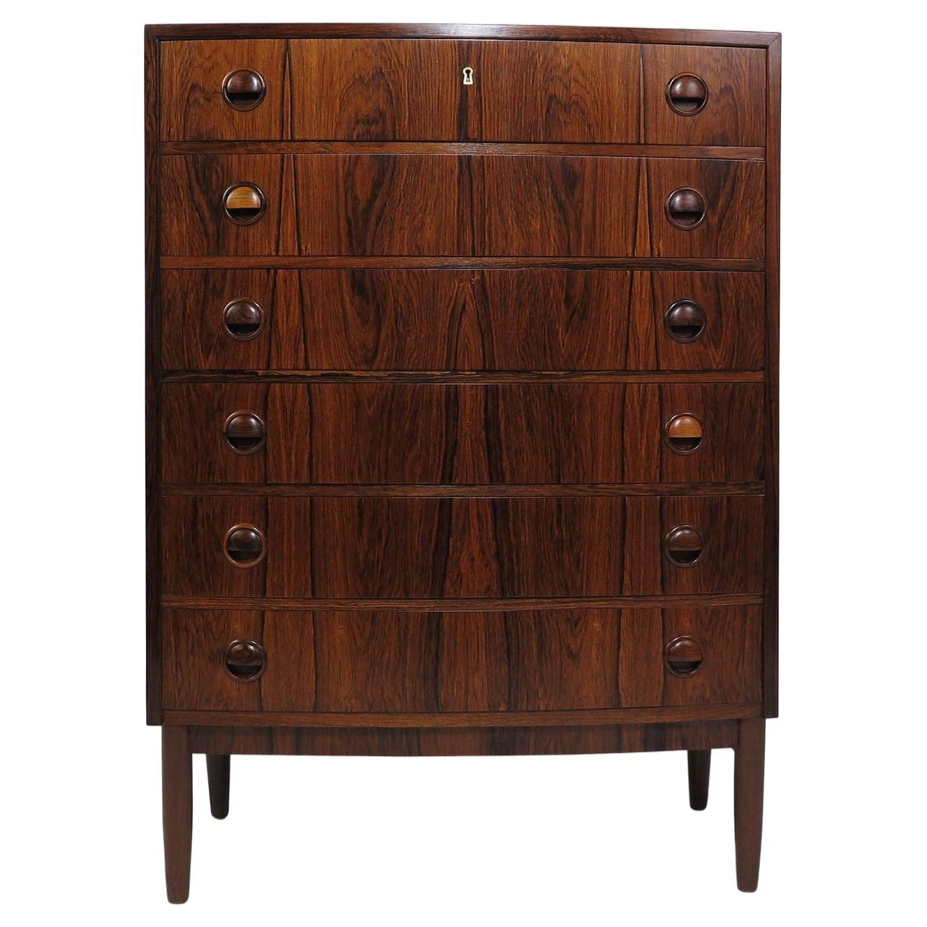 Kai Kristiansen Brazilian Rosewood Chest of Drawers For Sale