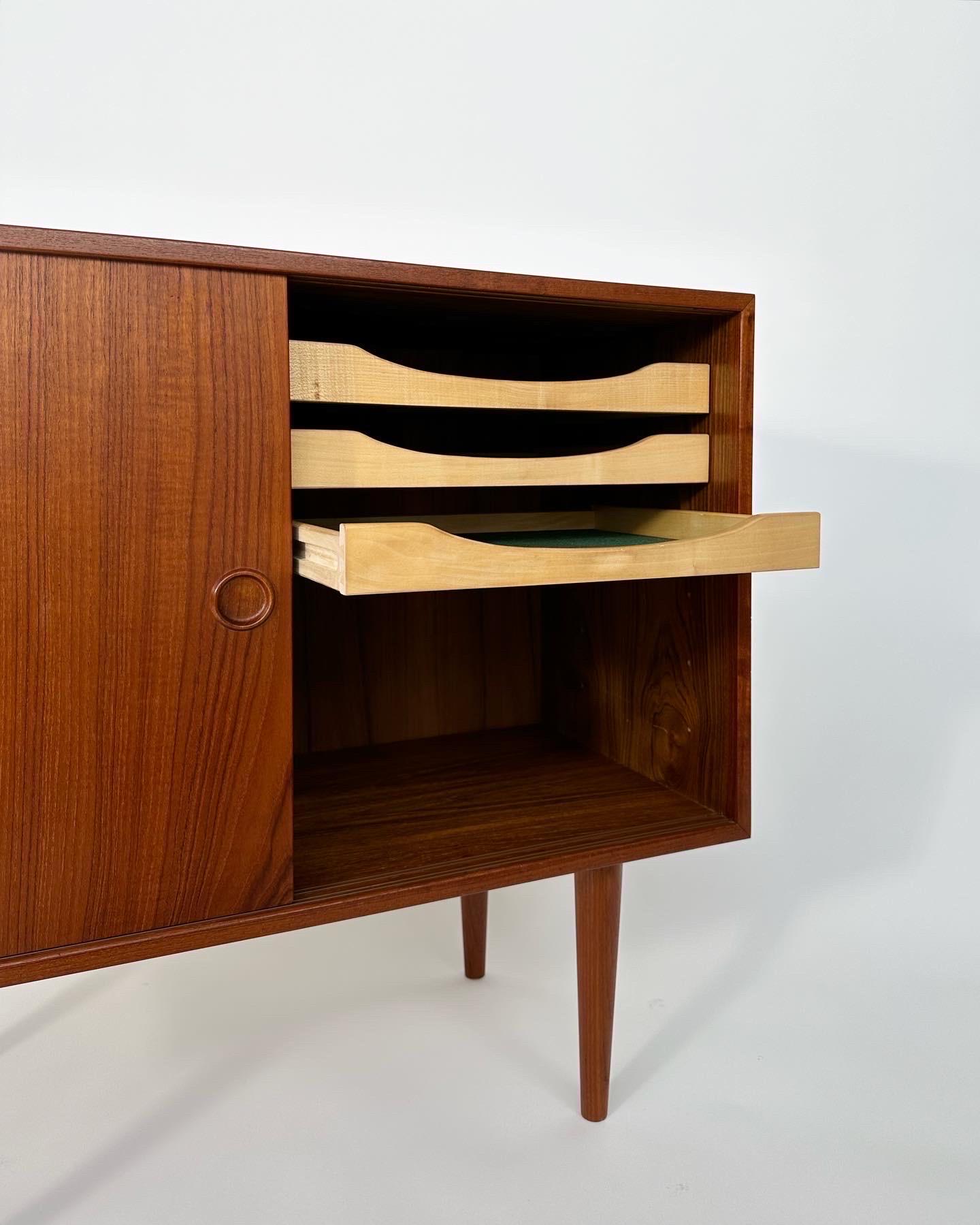 Mid-20th Century Kai Kristiansen Cabinet Teak Fm Furniture Denmark Mini Sideboard, 1960s