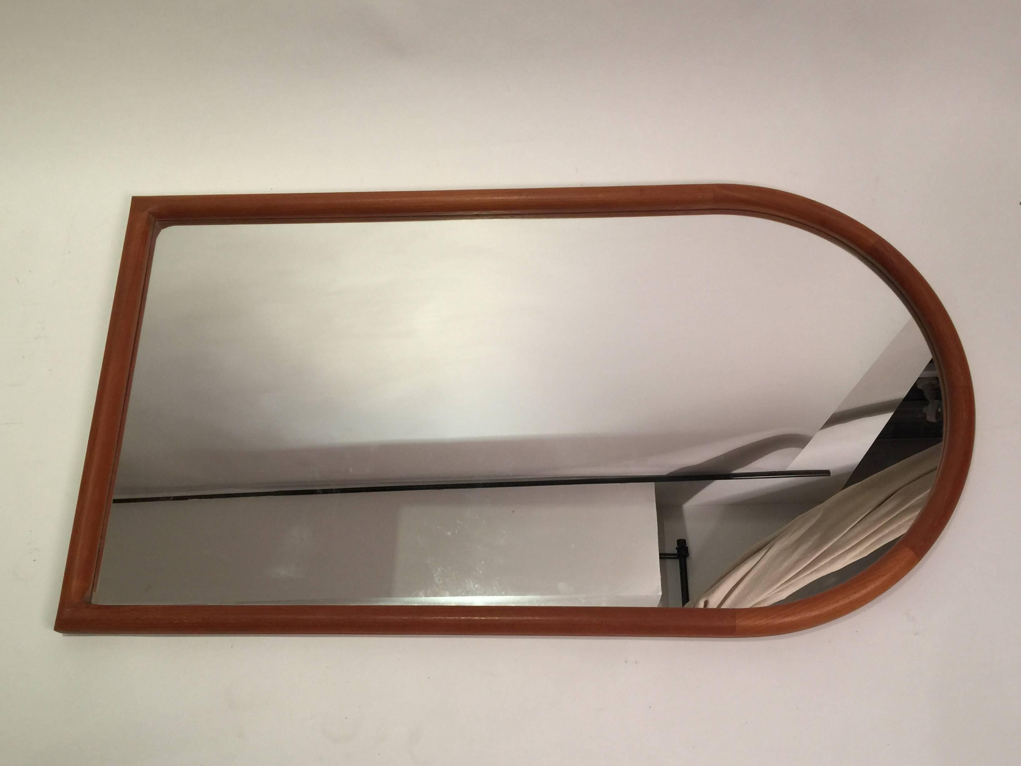 rounded top mirror