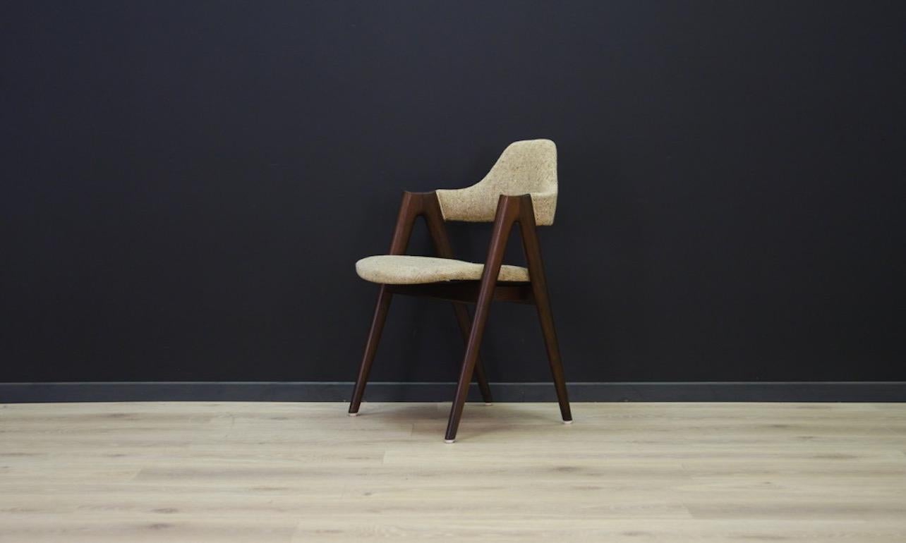 Fabric Kai Kristiansen Chairs Compass Danish Design For Sale