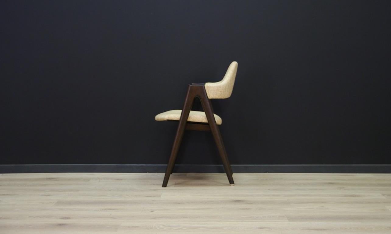 Fabric Kai Kristiansen Chairs Compass Danish Design For Sale