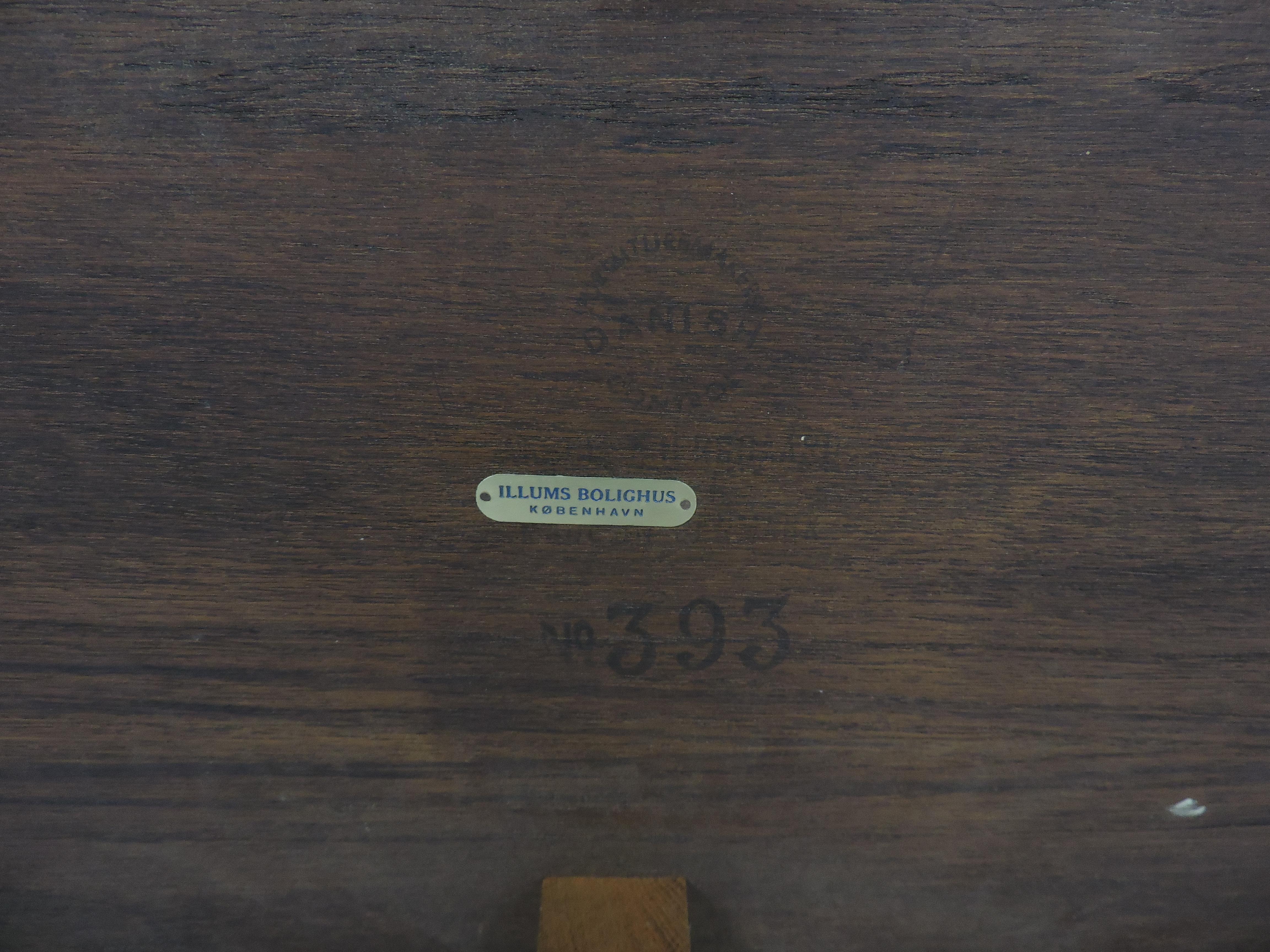 Kai Kristiansen Danish Modern Rosewood Sideboard Table for Askel Kjersgaard #393 For Sale 5