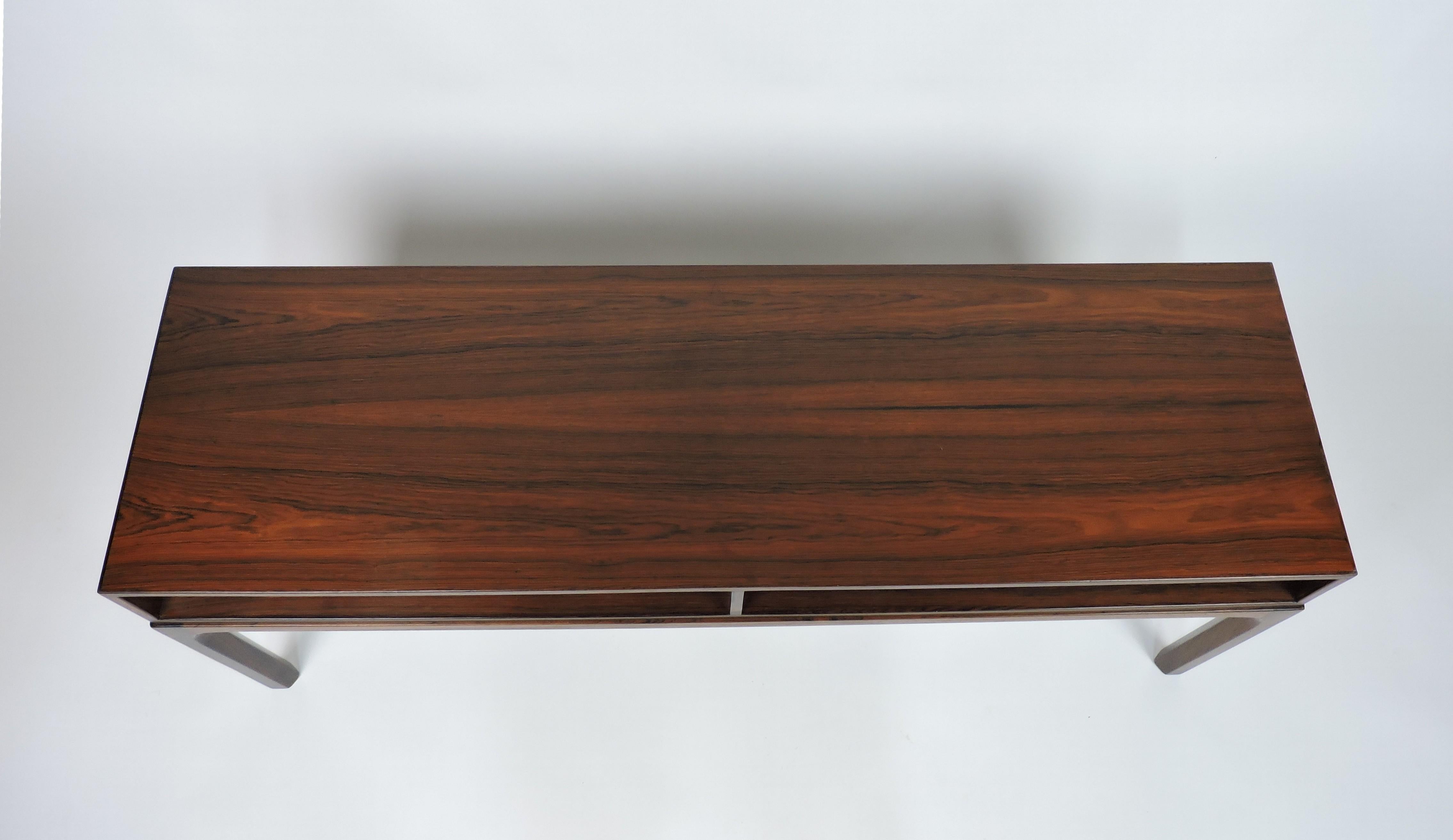 Scandinavian Modern Kai Kristiansen Danish Modern Rosewood Sideboard Table for Askel Kjersgaard #393 For Sale