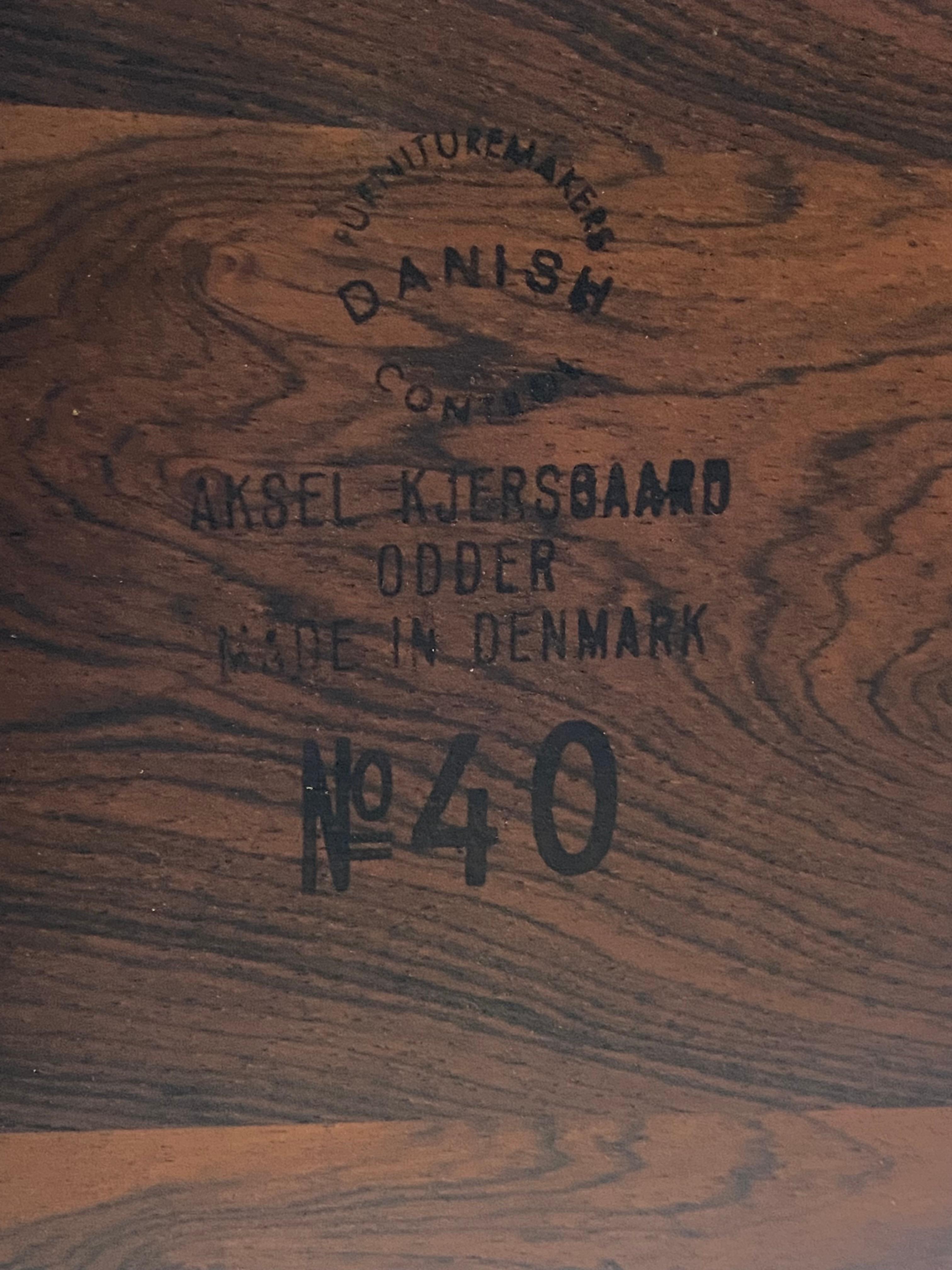Vanità moderna danese in palissandro di Kai Kristiansen per Aksel Kjersgaard in vendita 12