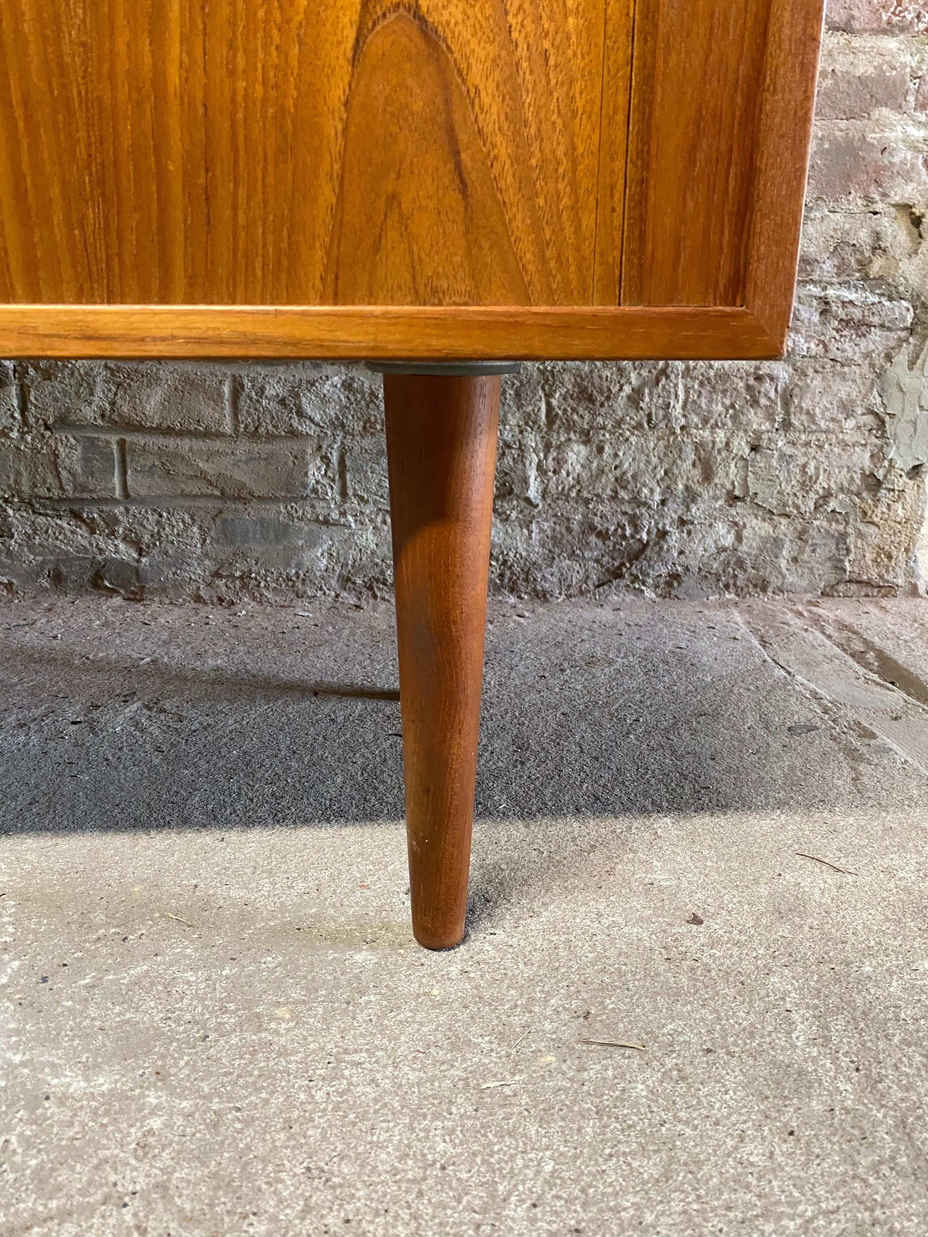 Kai Kristiansen Danish Modern Teak Tambour Door Record Cabinet 6