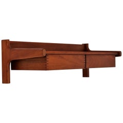 Kai Kristiansen Danish Modern Wall Mounted Cabinet with Drawers in Teakwood