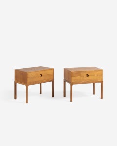 Kai Kristiansen Danish Oak Nightstands, 1950s