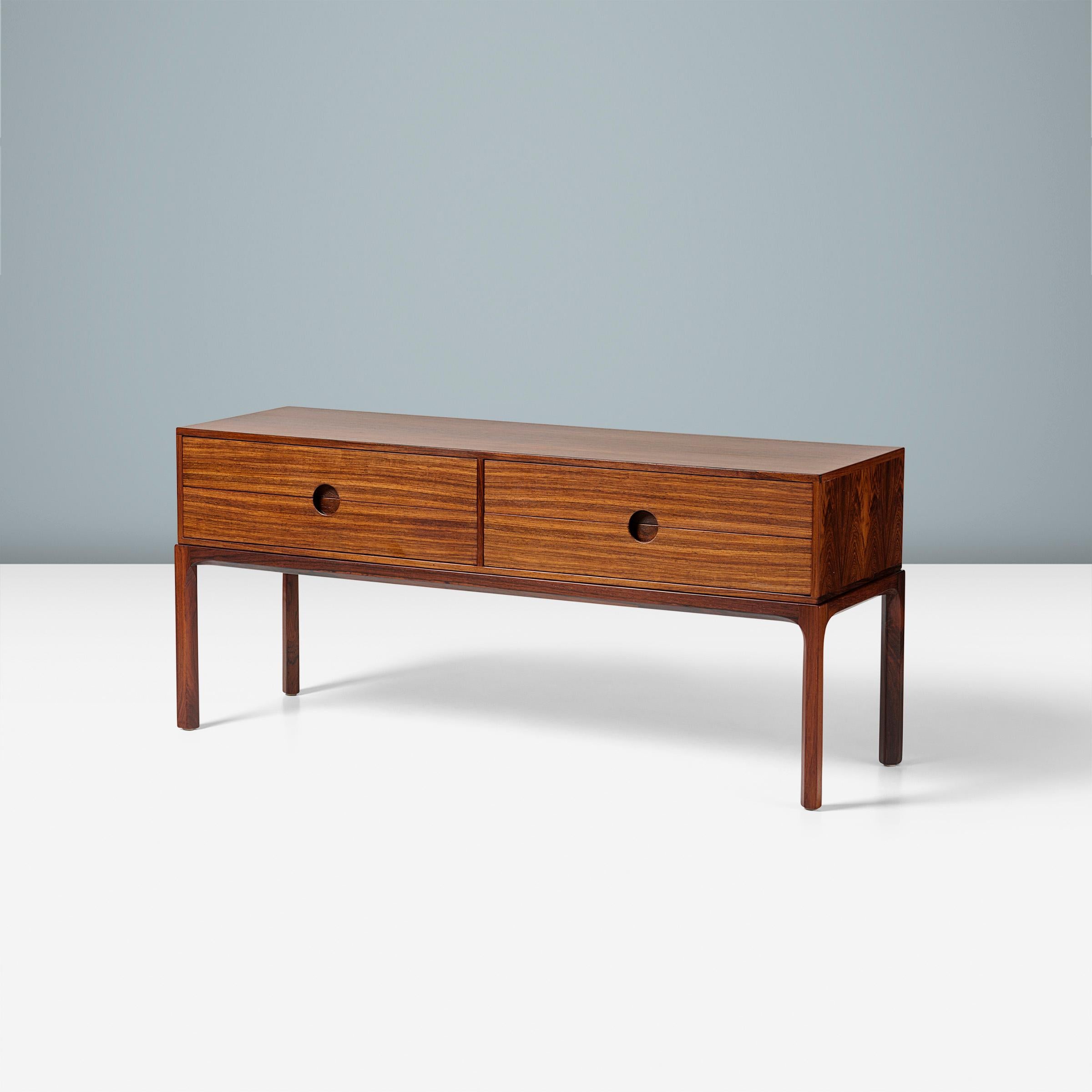 Scandinavian Modern Kai Kristiansen Danish Rosewood Chest, 1950s For Sale