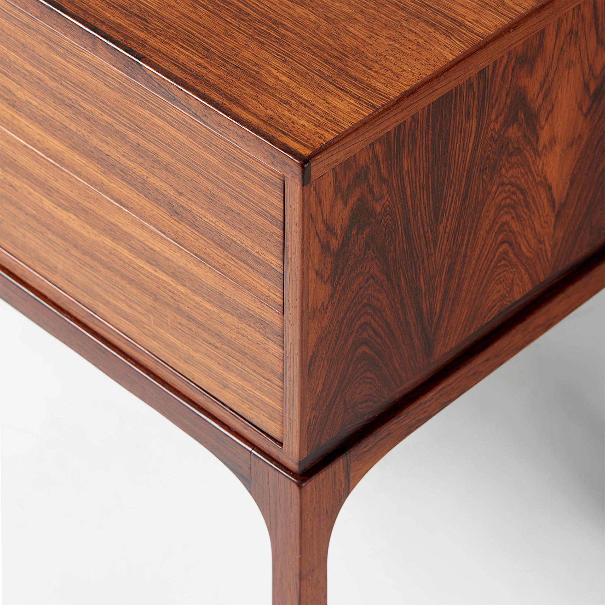 Kai Kristiansen Danish Rosewood Chest, 1950s In Excellent Condition For Sale In London, England
