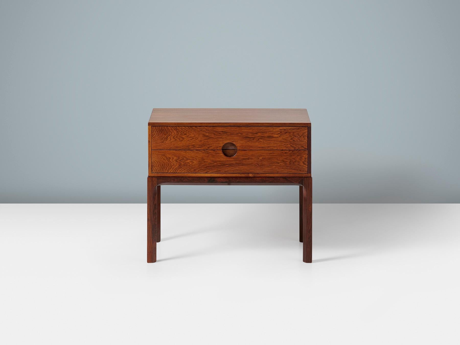 Scandinavian Modern Kai Kristiansen Danish Rosewood Nightstand, 1950s For Sale