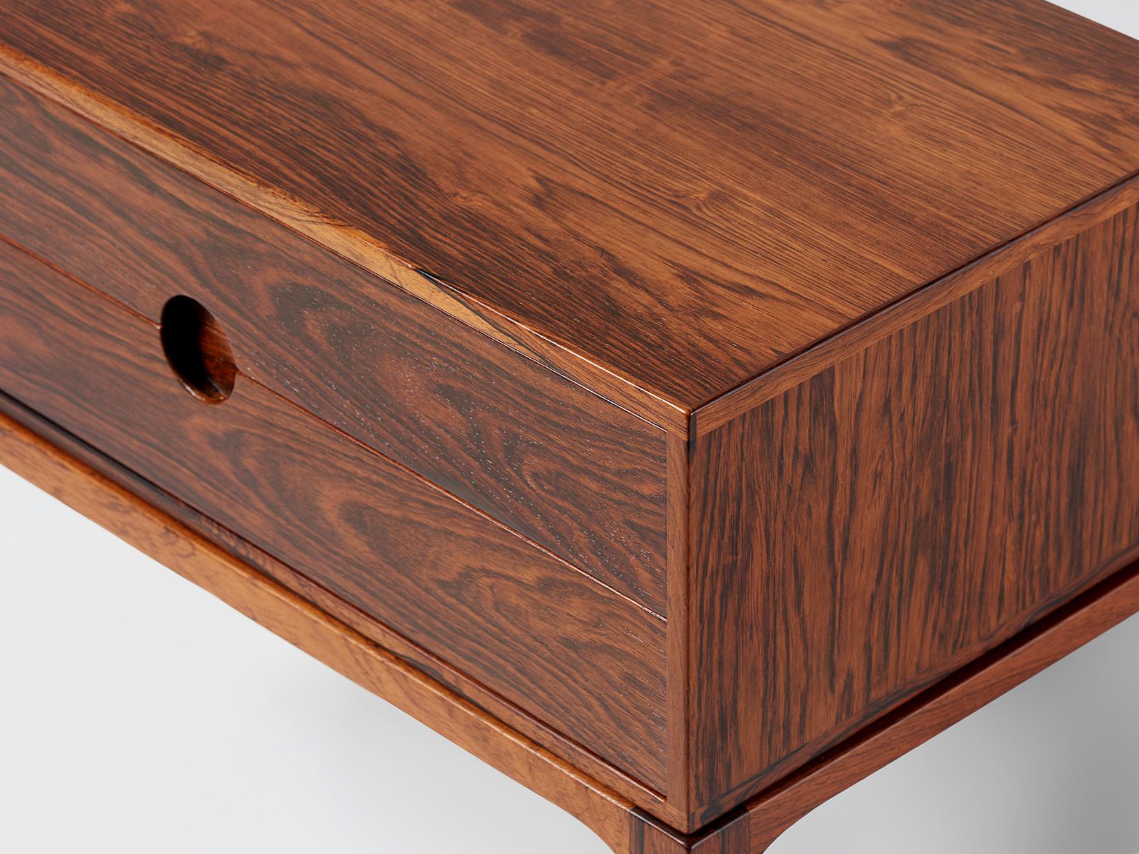 Kai Kristiansen Danish Rosewood Nightstand, 1950s In Excellent Condition For Sale In London, England