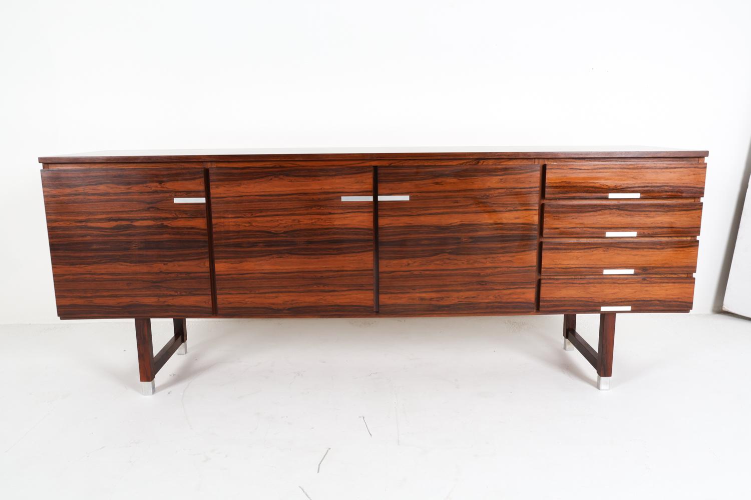 Mid-Century moderno Credenza in palissandro danese di Kai Kristiansen, anni '60 circa in vendita