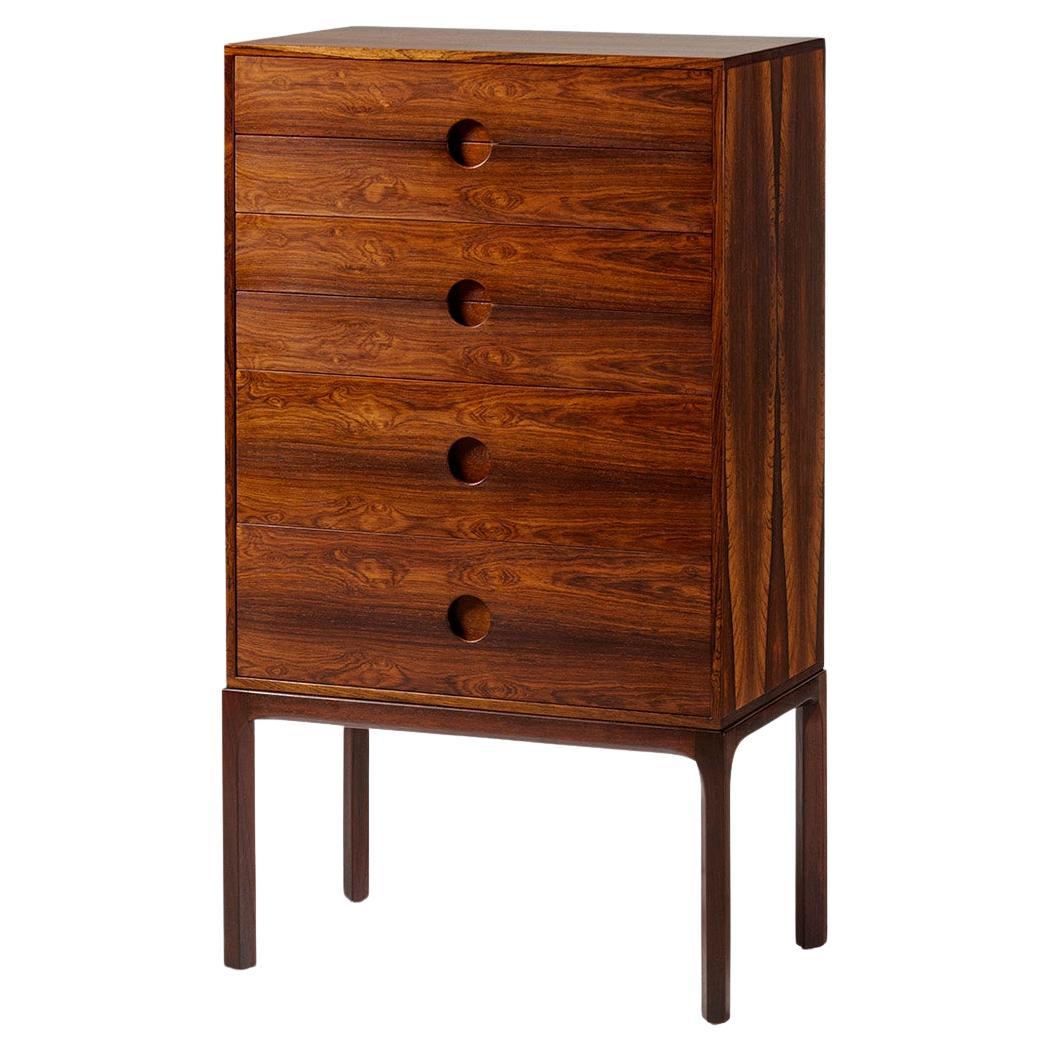 Kai Kristiansen Danish Tallboy Kommode, Palisanderholz