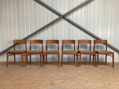 Kai Kristiansen Danish Teak Dining Chair K.S. Mobler Set of 6