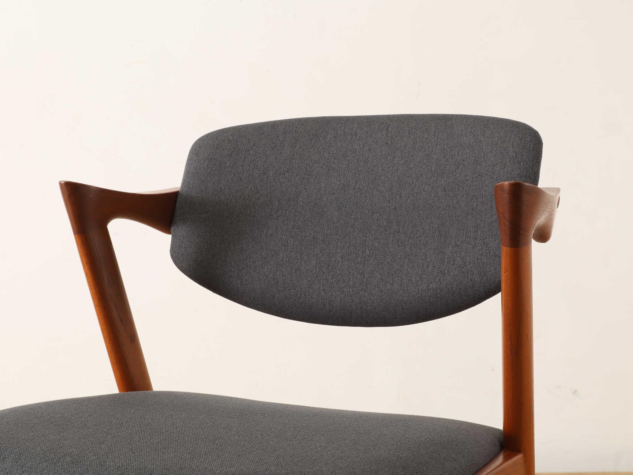 Kai Kristiansen Esszimmerstuhl Model.42  1960's (Moderne der Mitte des Jahrhunderts) im Angebot