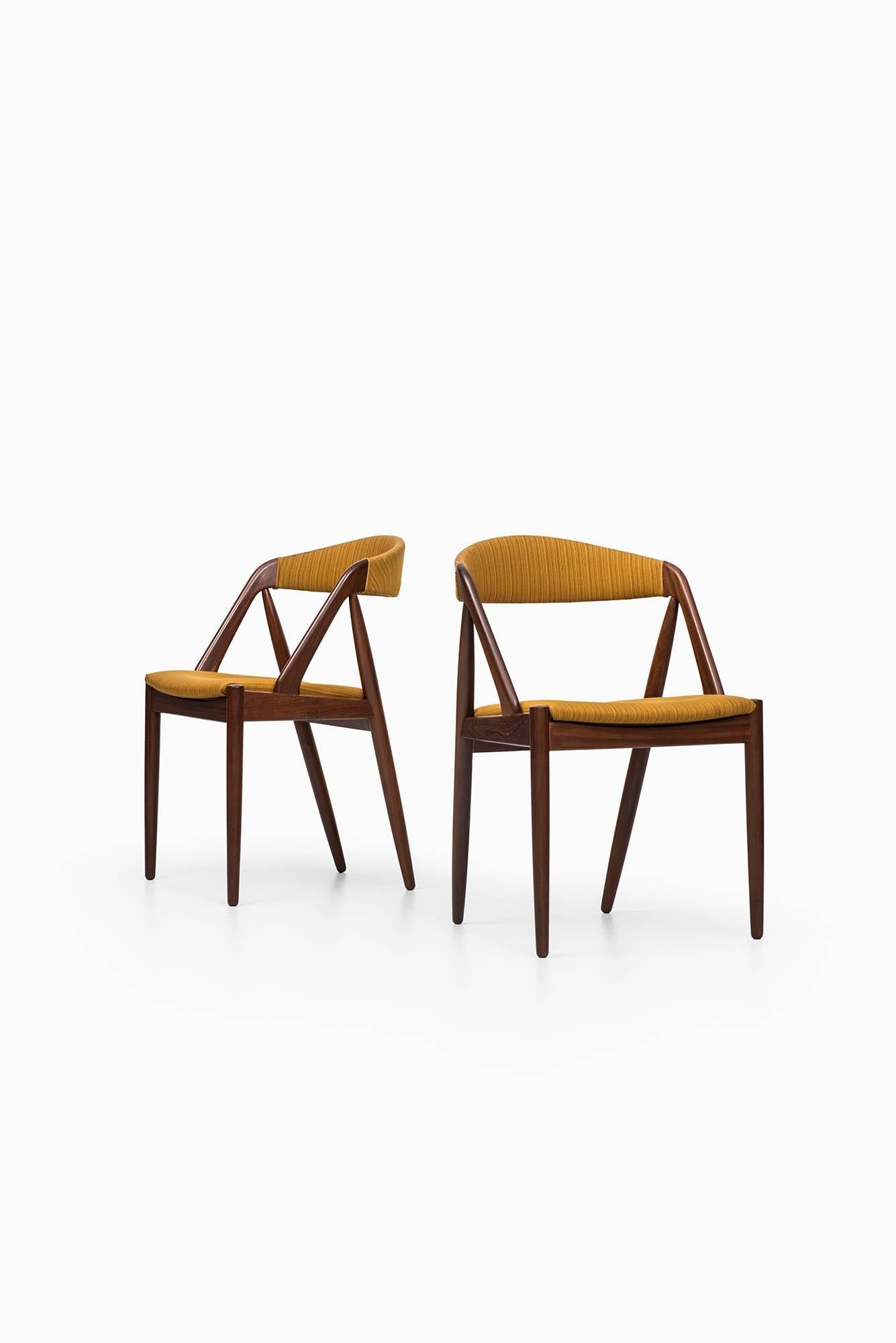 Scandinavian Modern Kai Kristiansen Dining Chairs by Schou Andersen in Denmark