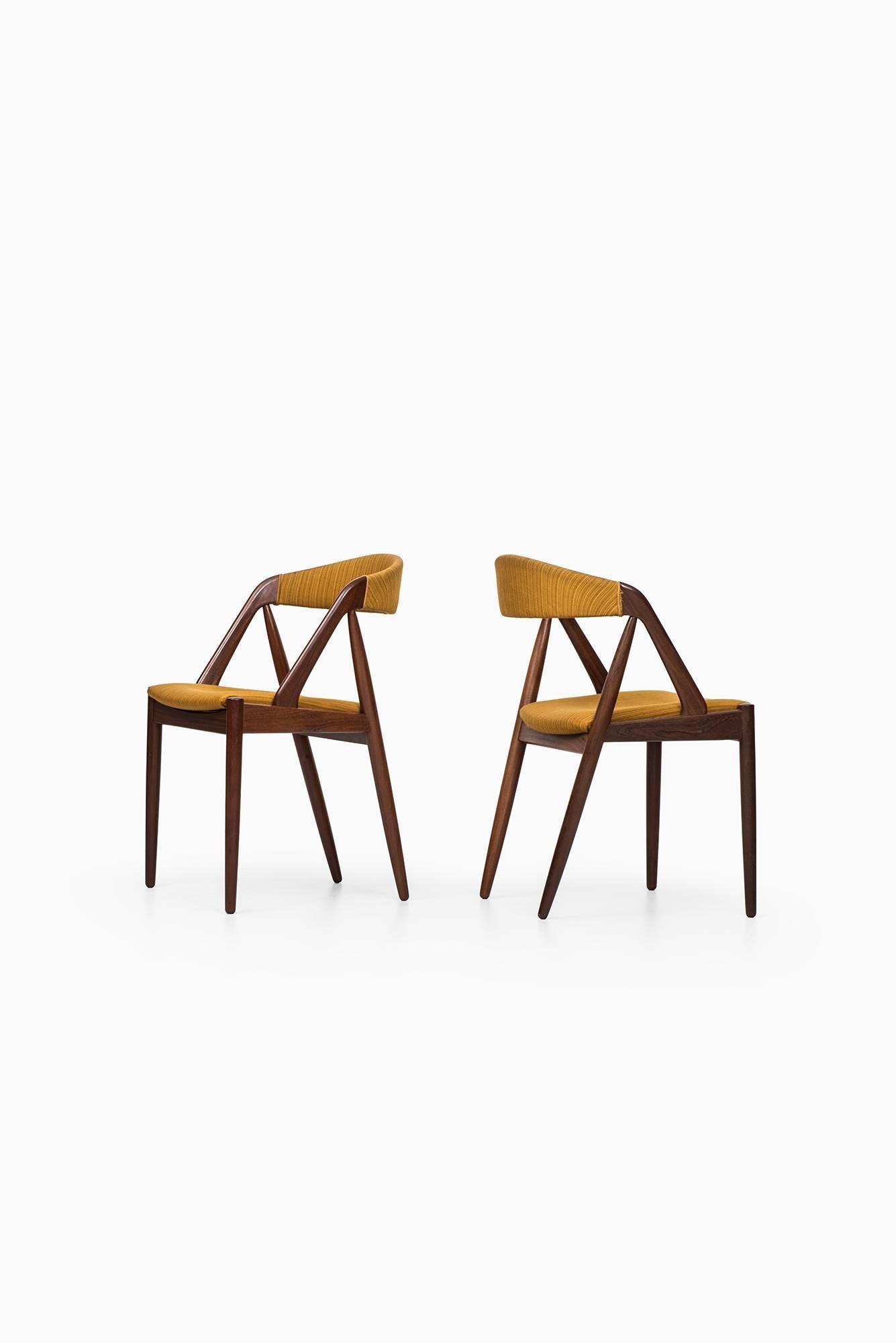 Mid-20th Century Kai Kristiansen Dining Chairs by Schou Andersen in Denmark