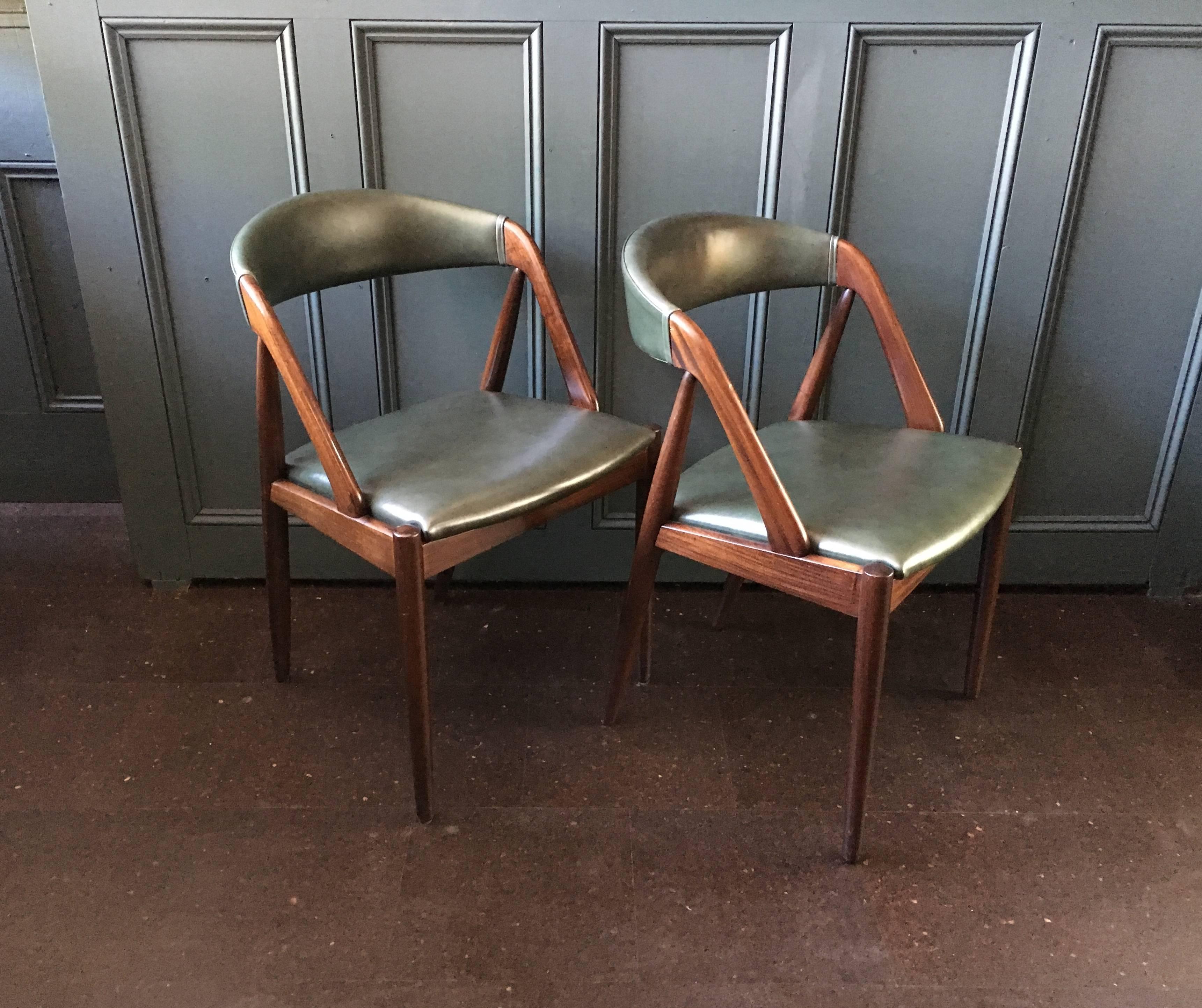 20th Century Kai Kristiansen Dining Chairs, model 31, restored set of 4.