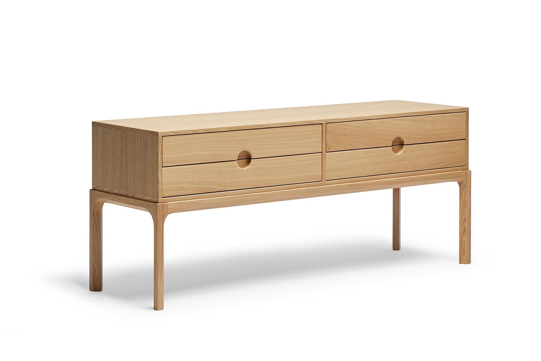 Originally designed by Kai Kristiansen for Axel Kjersgaard in the 1960s. This piece is hand built at Getama's factory in Gedsted, Denmark by skilled cabinetmakers using traditional Scandinavian techniques.