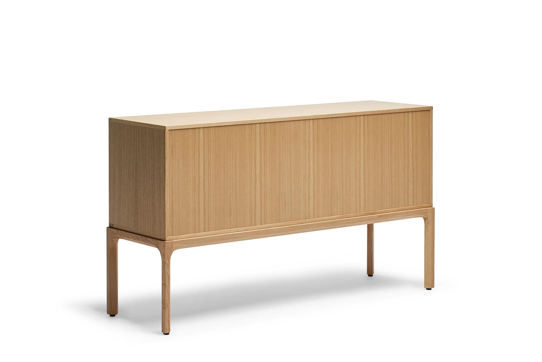 Originally designed by Kai Kristiansen for Axel Kjersgaard in the 1960s. This piece is hand built at Getama's factory in Gedsted, Denmark by skilled cabinetmakers using traditional Scandinavian techniques.