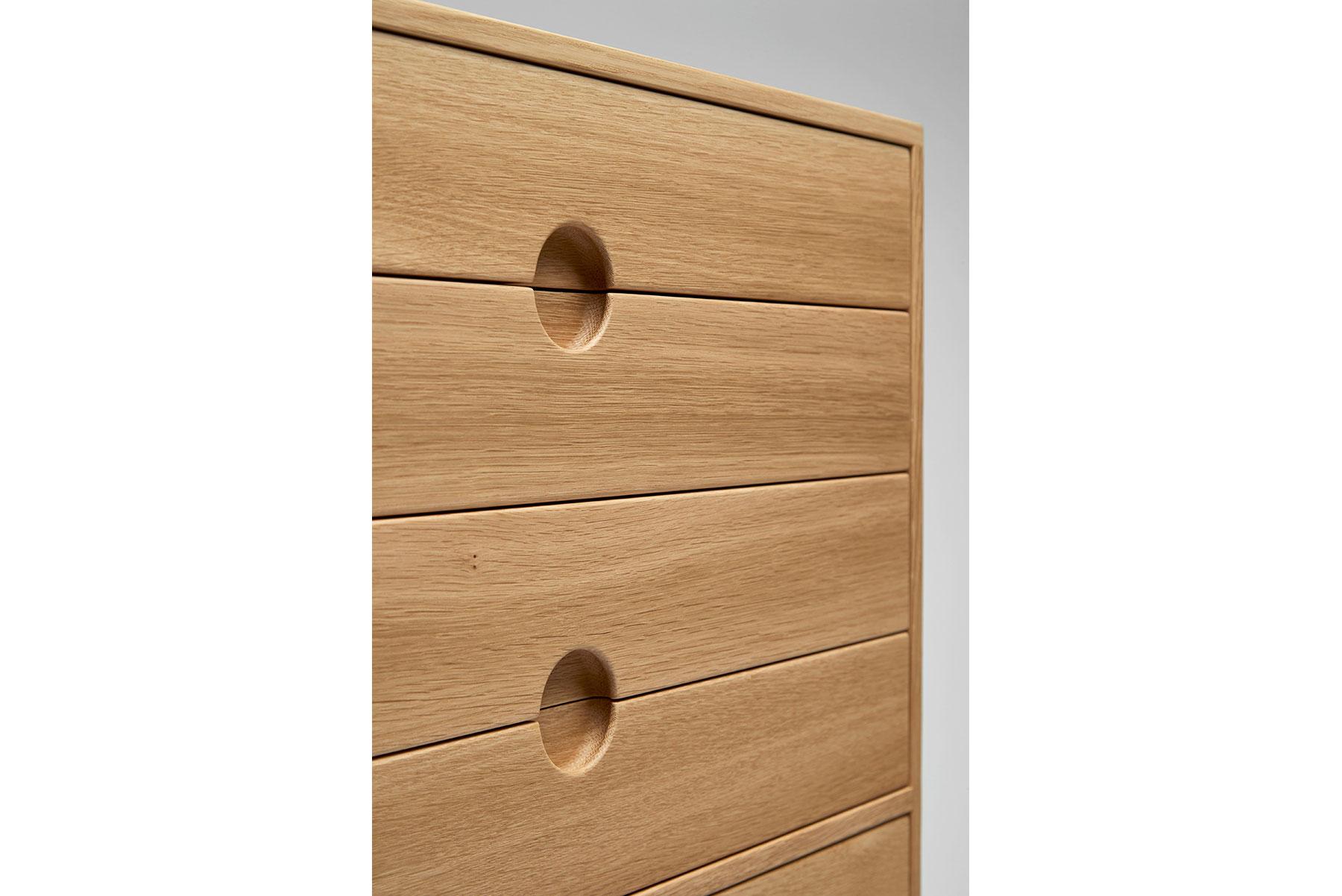 Contemporary Kai Kristiansen Entre 3B Tall Six Drawer Dresser