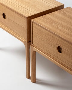 Kai Kristiansen Entre Bedside Table Low by Dagmar in Oak