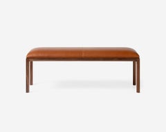 Kai Kristiansen Entre Bench by Dagmar in Leather and Walnut